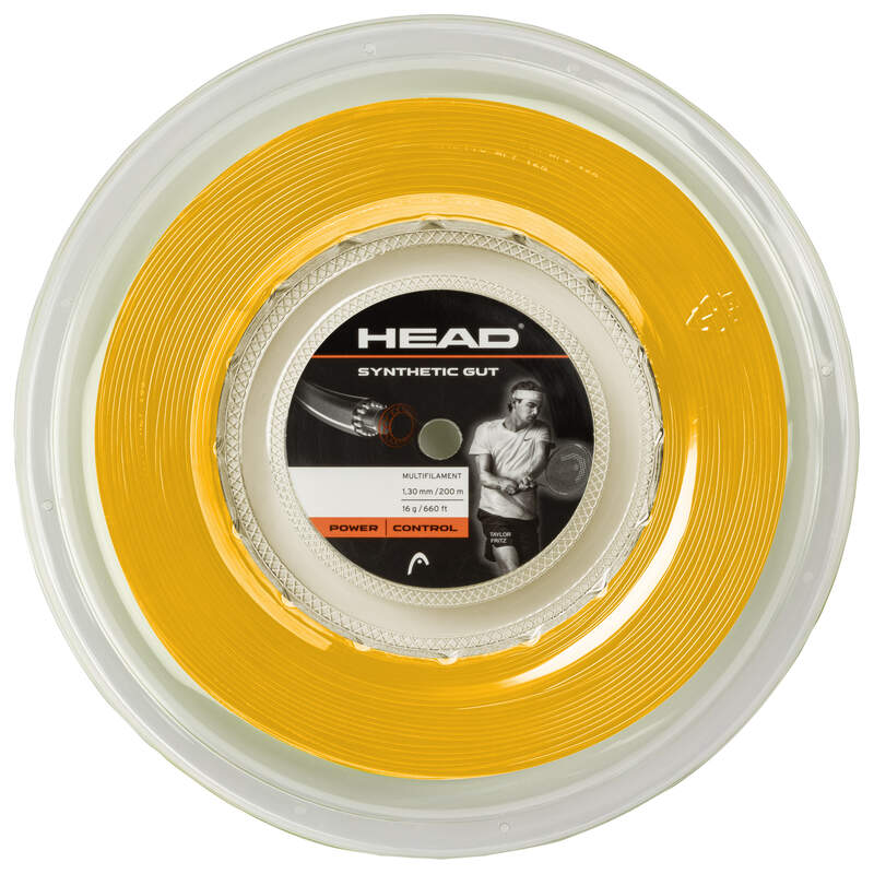 Tennis Strings Reels Synthetic Gut (200m reel) GD Gold - 16g-1.30mm Size