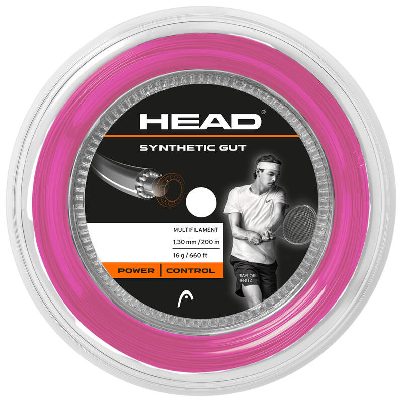 Tennis Strings Reels Synthetic Gut (200m reel) PK Pink - 16g-1.30mm Size