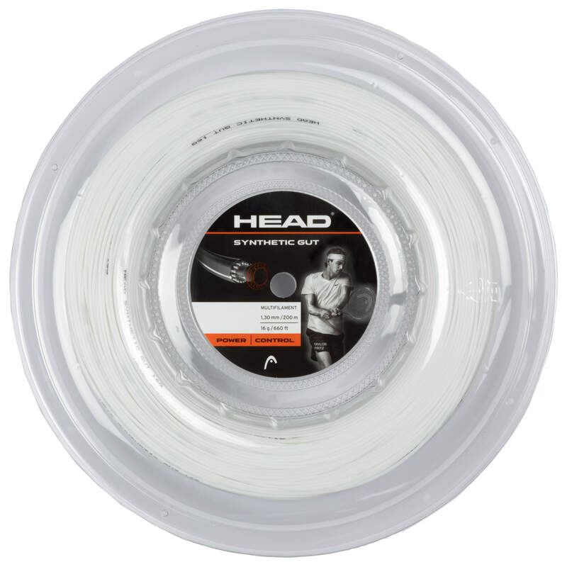 Tennis Strings Reels Synthetic Gut (200m reel) WH White - 16g-1.30mm Size