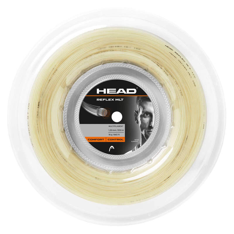 Tennis Strings Reels Reflex MLT (200m reel) NT Natural - 16g-1.30mm Size