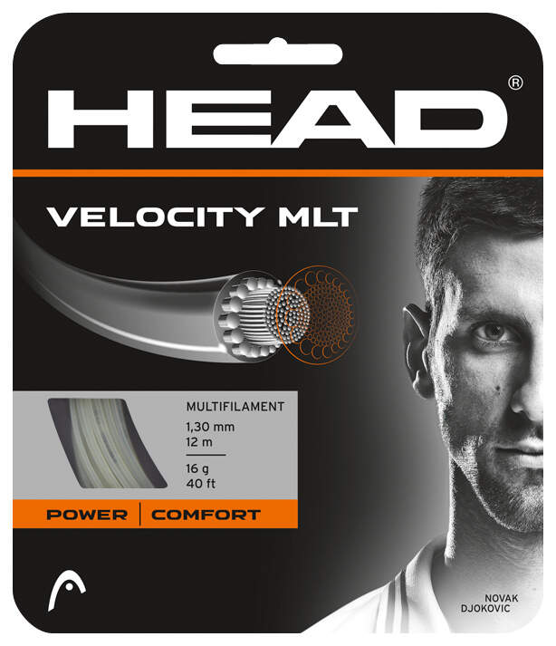 Tennis Strings Set HEAD Velocity MLT NT Natural - 16g-1.30mm Size