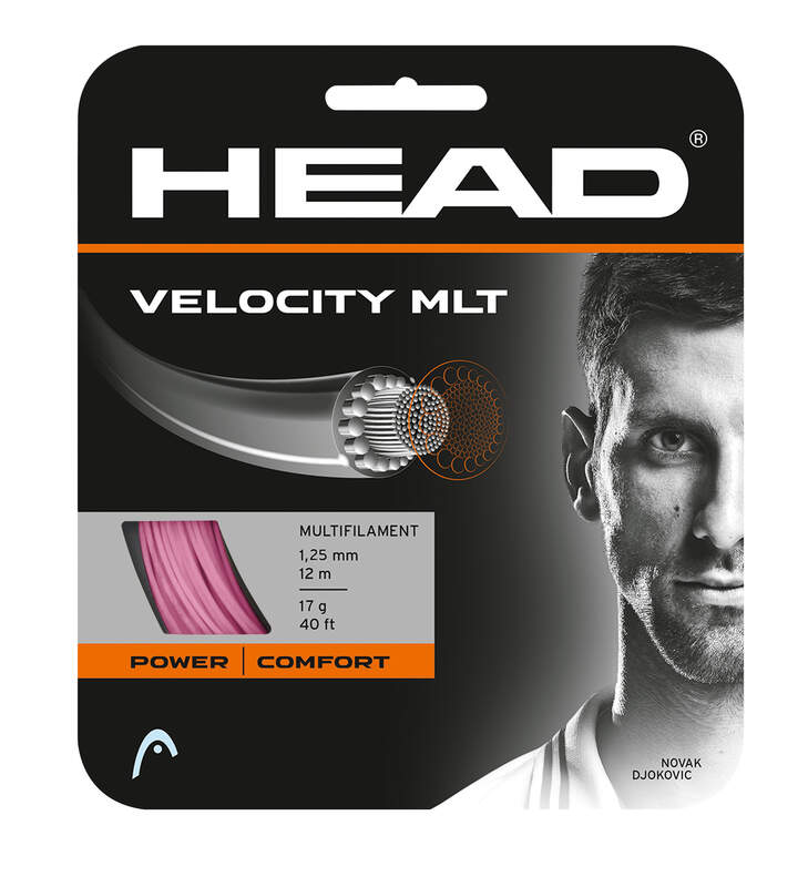 Tennis Strings Set HEAD Velocity MLT PK Pink - 16g-1.30mm Size