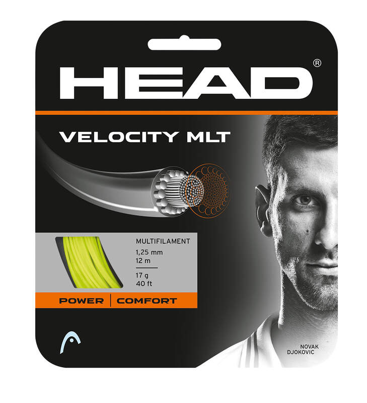 Tennis Strings Set HEAD Velocity MLT YW Yellow - 17g-1.25mm Size