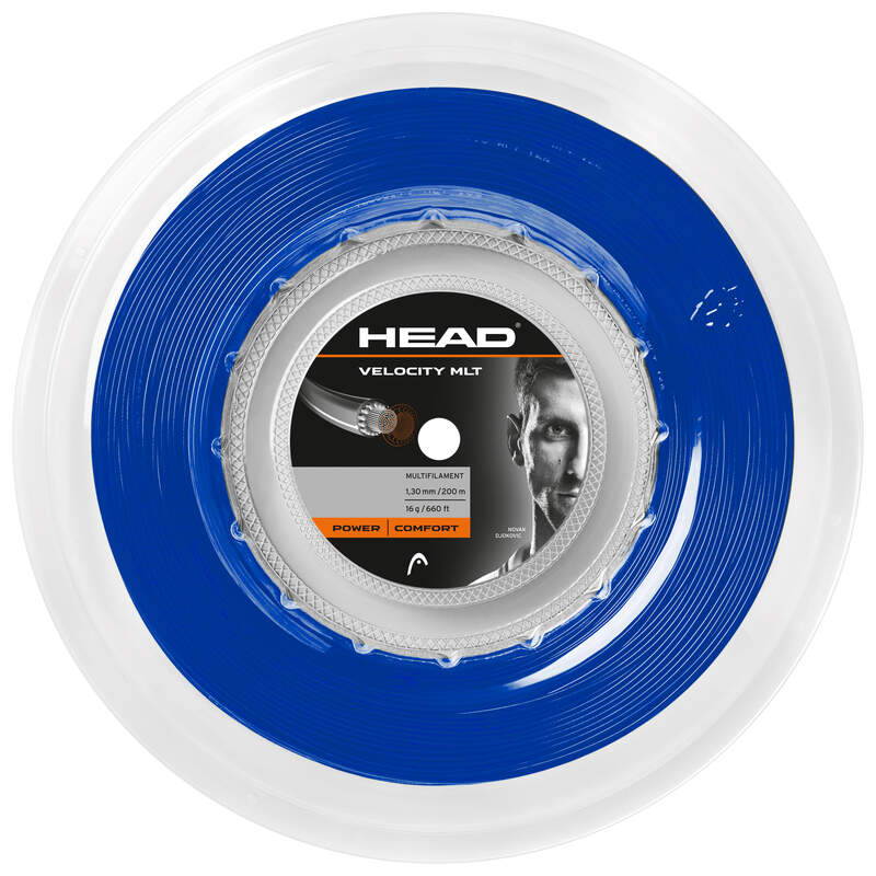 Tennis Strings Reels Velocity MLT (200m reel) BL Blue - 16g-1.30mm Size