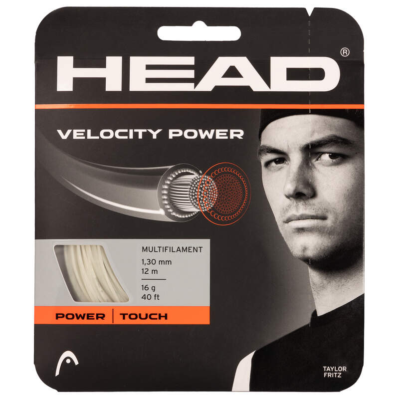 Tennis Strings Set HEAD Velocity MLT Power NT Natural - 16g-1.30mm Size