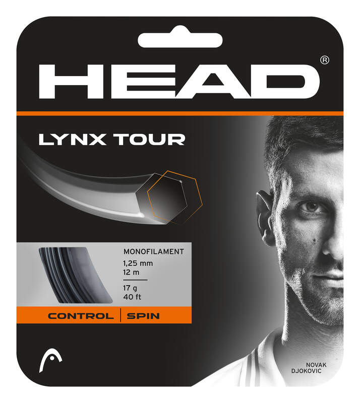 Tennis Strings Set HEAD Lynx Tour BK Black - 17g-1.25mm Size