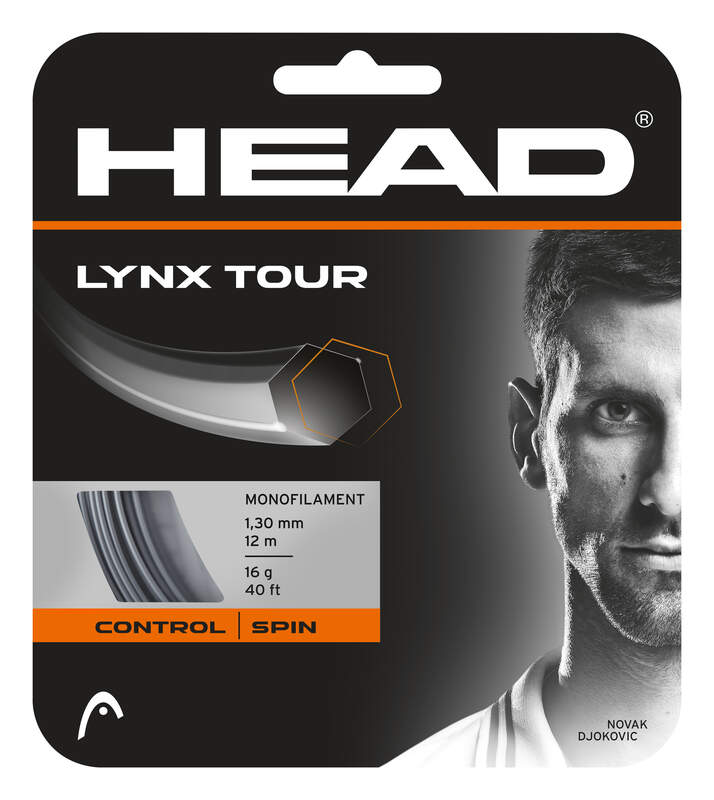 Tennis Strings Set HEAD Lynx Tour GR Grey - 16g-1.30mm Size
