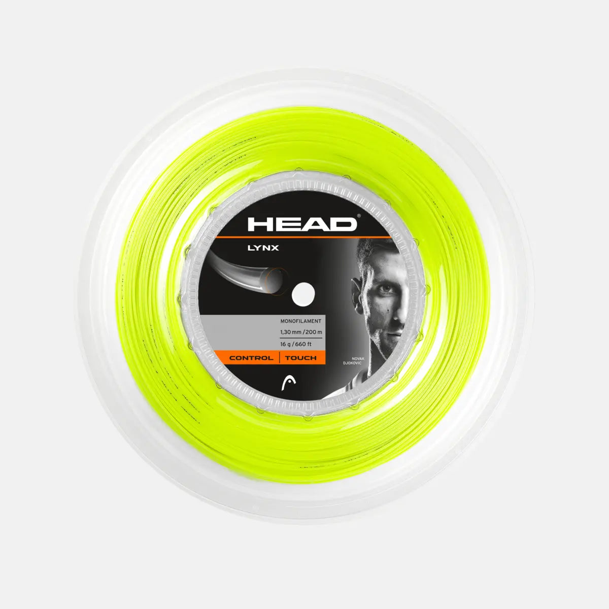 Tennis Strings Reels Lynx (reel 200m) YW Yellow - 16g-1.30mm Size
