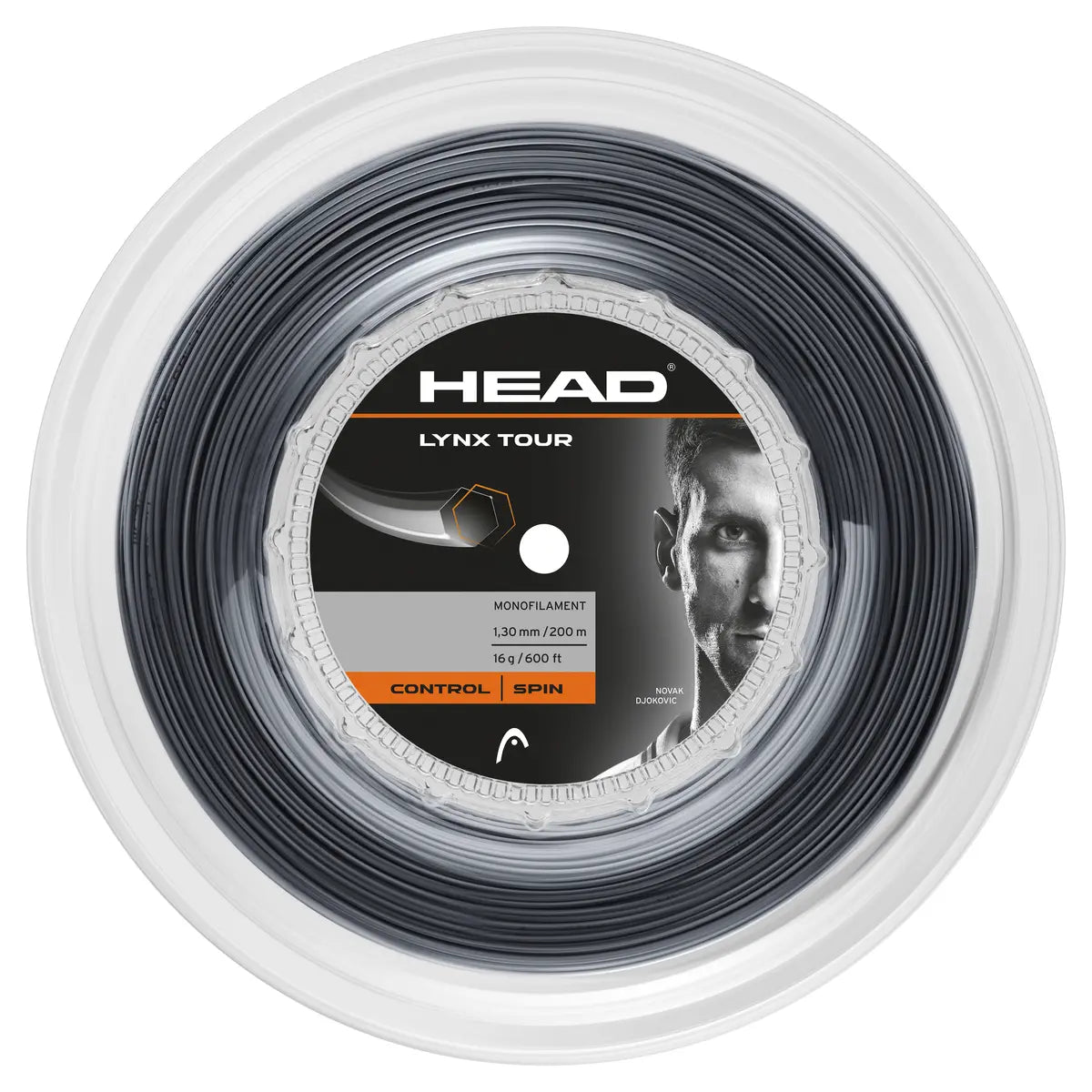 Tennis Strings Reels Lynx Tour (200m reel) BK Black - 16g-1.30mm Size