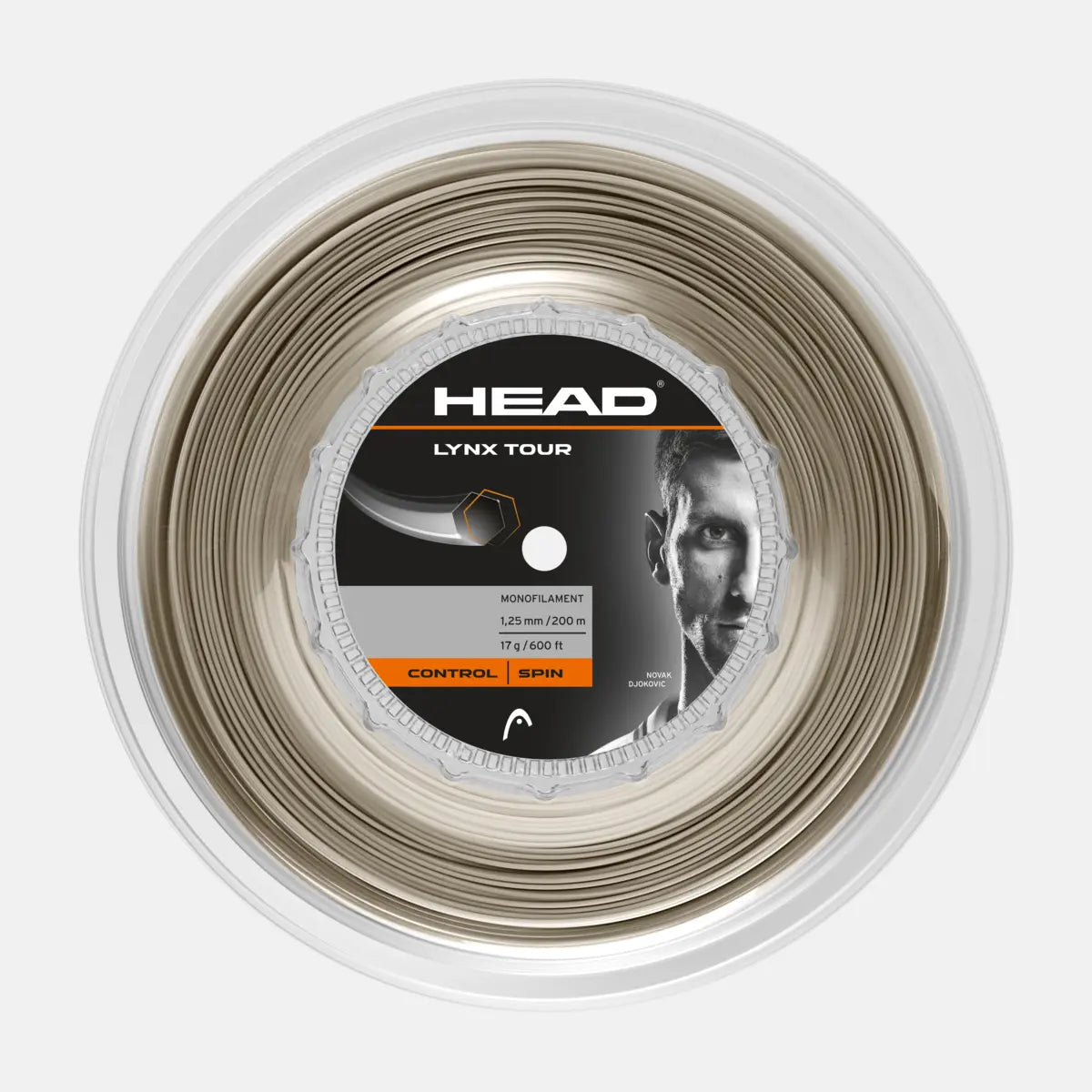 Tennis Strings Reels Lynx Tour (200m reel) CP Champagne - 16g-1.30mm Size