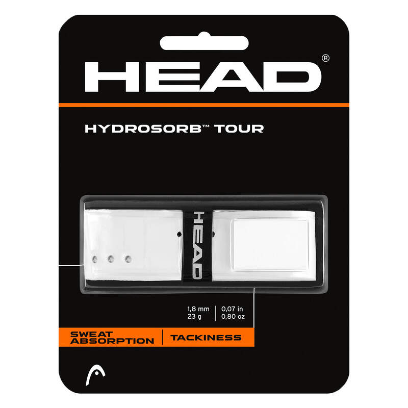 Tennis Grips HEAD HydroSorb Tour WH White - 23g-1.8mm Size