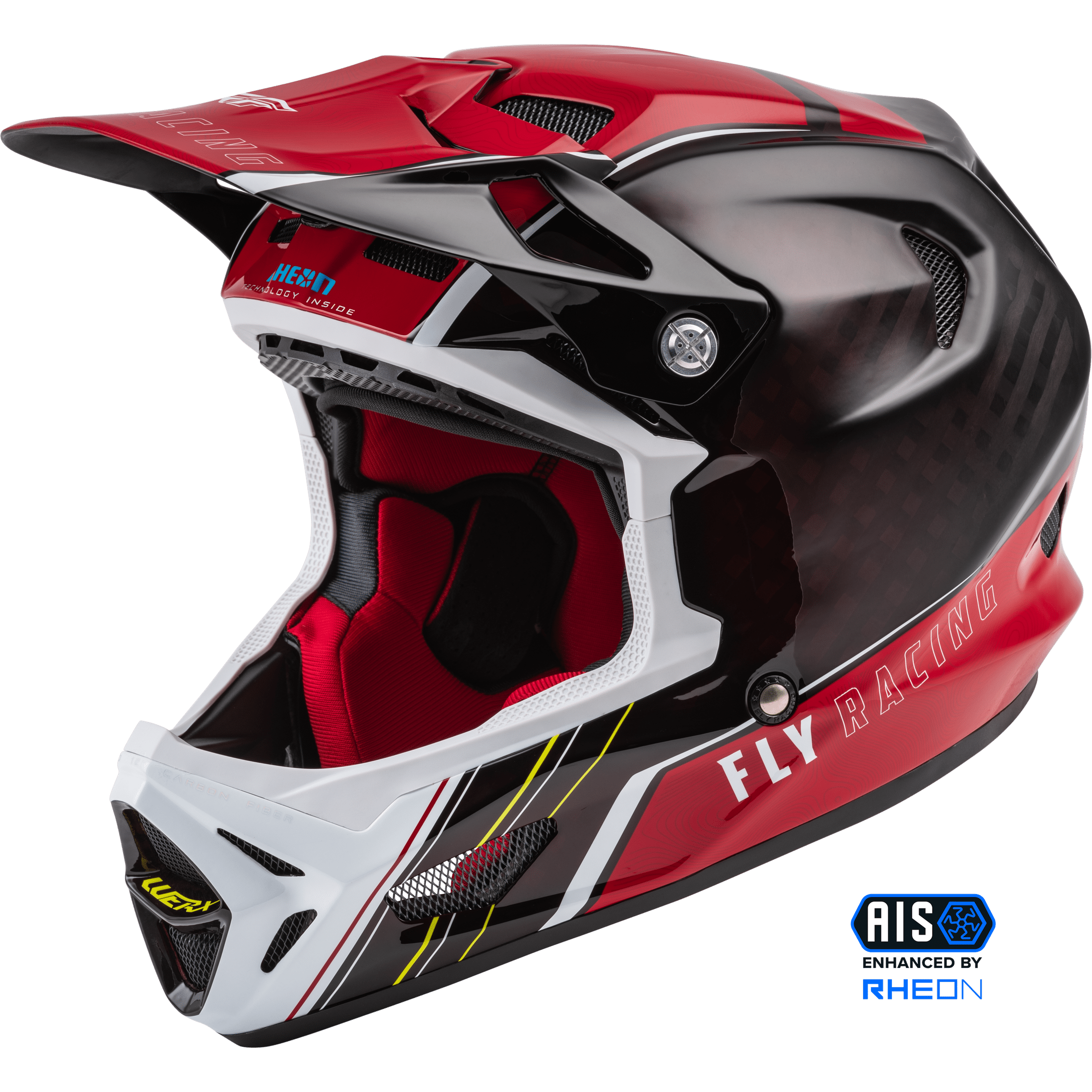 FLY RACING WERX-R HELMET RED CARBON XS