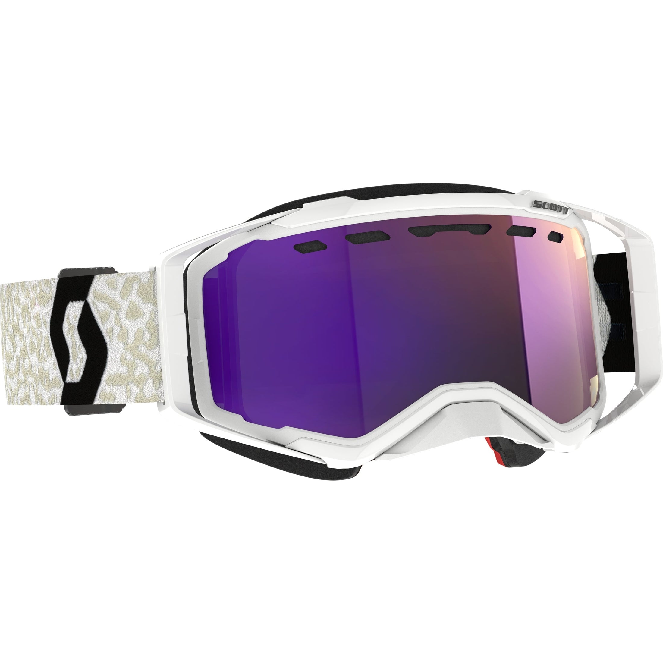 SCOTT PROSPECT SNWCRSS GOGGLE WHT/BLK ENHNCR PURPLE CHROME