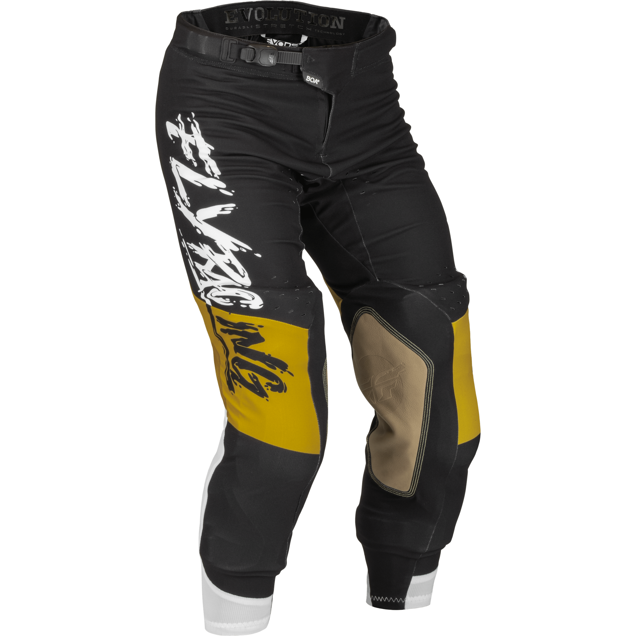 FLY RACING EVOLUTION DST L.E. BRAZEN PANTS WHITE/GOLD/BLACK SZ 32