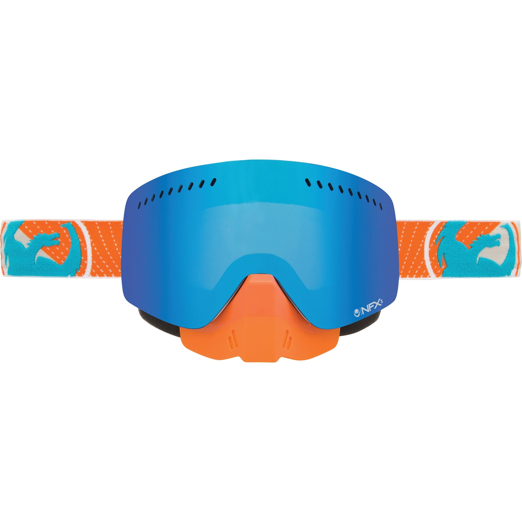 DRAGON NFXS SNOW GOGGLE VERT W/BLUE STEEL LENS