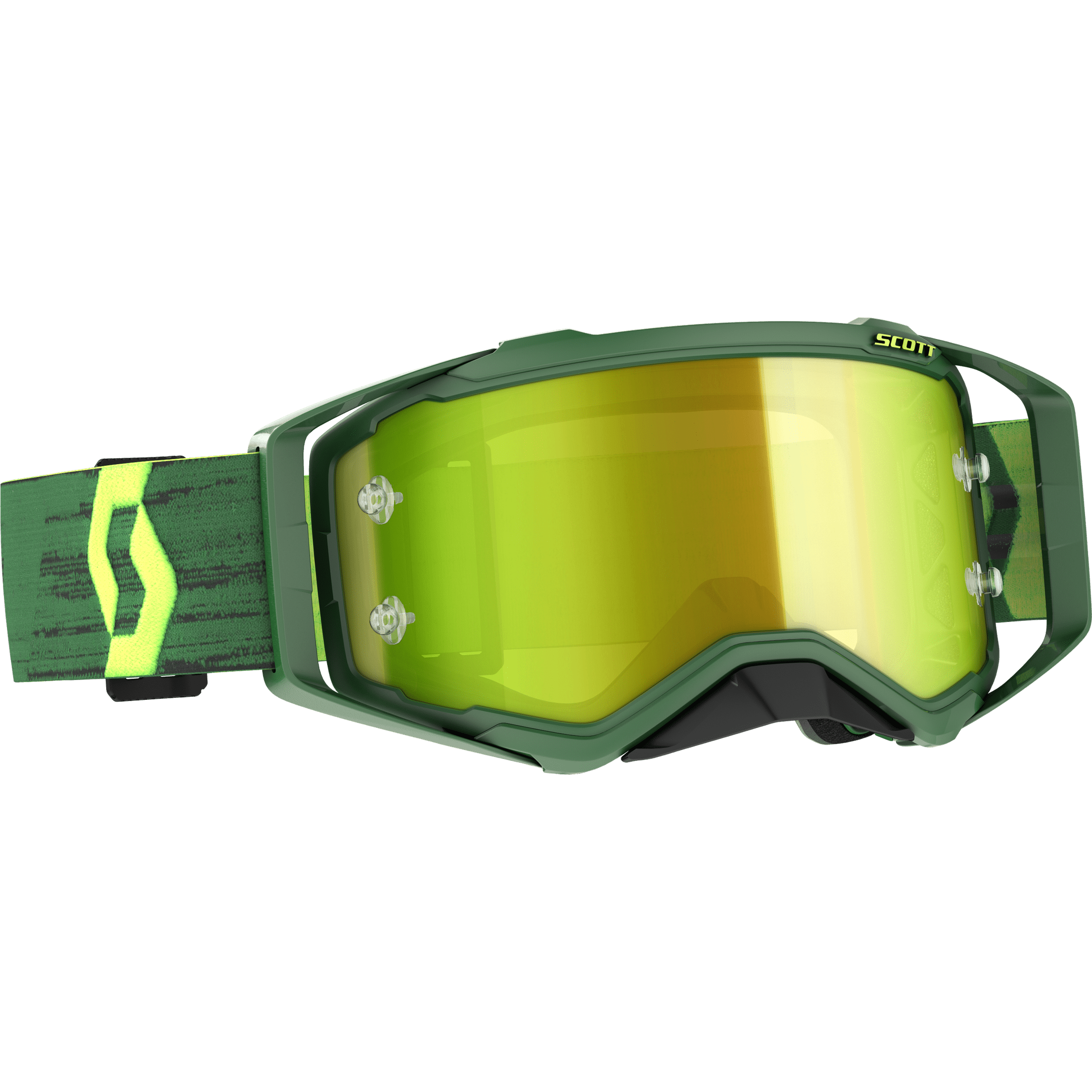 SCOTT PROSPECT GOGGLE GREEN/ YELLOW W/YELLOW CHROME WORKS