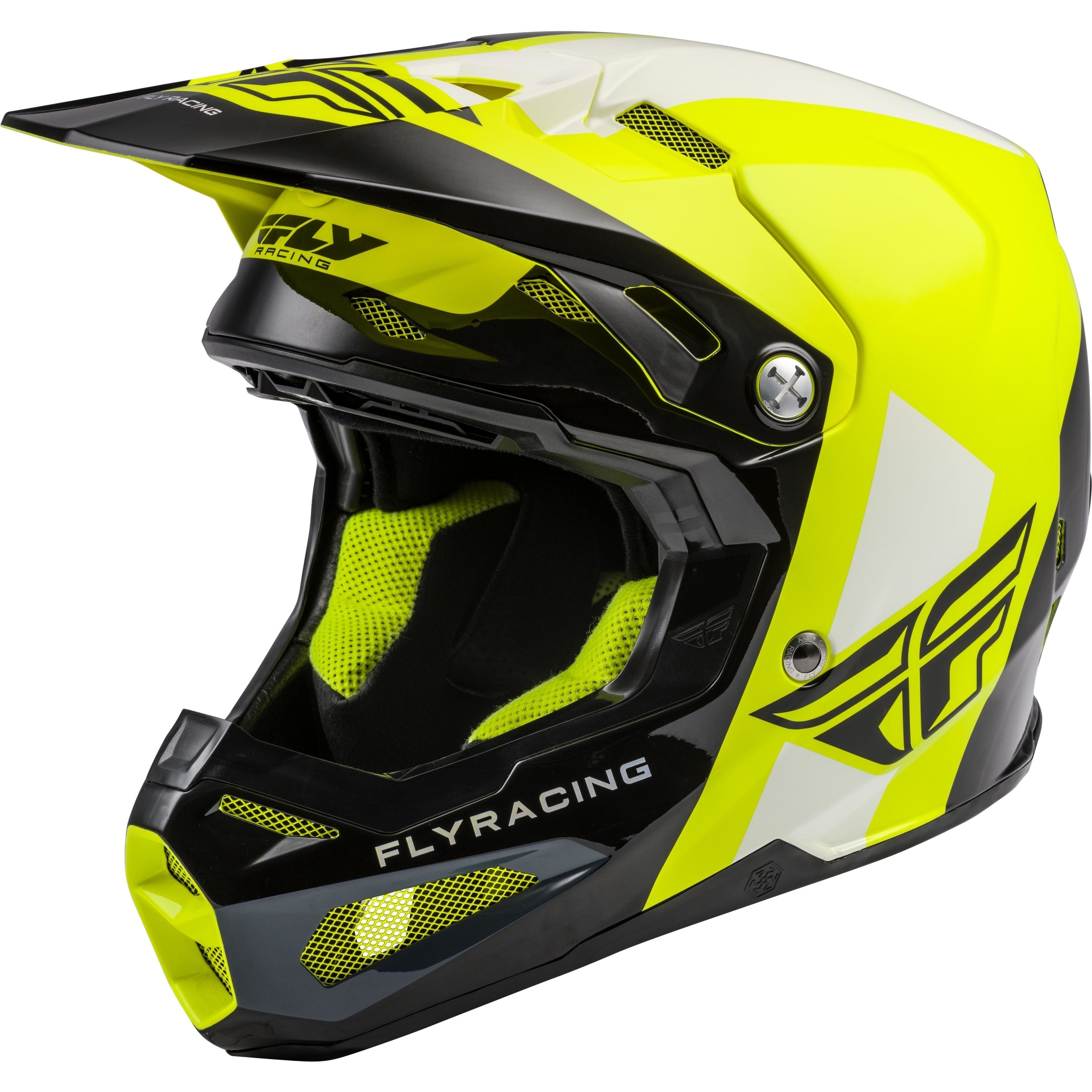 FLY RACING FORMULA ORIGIN HELMET BLACK/HI-VIS YL