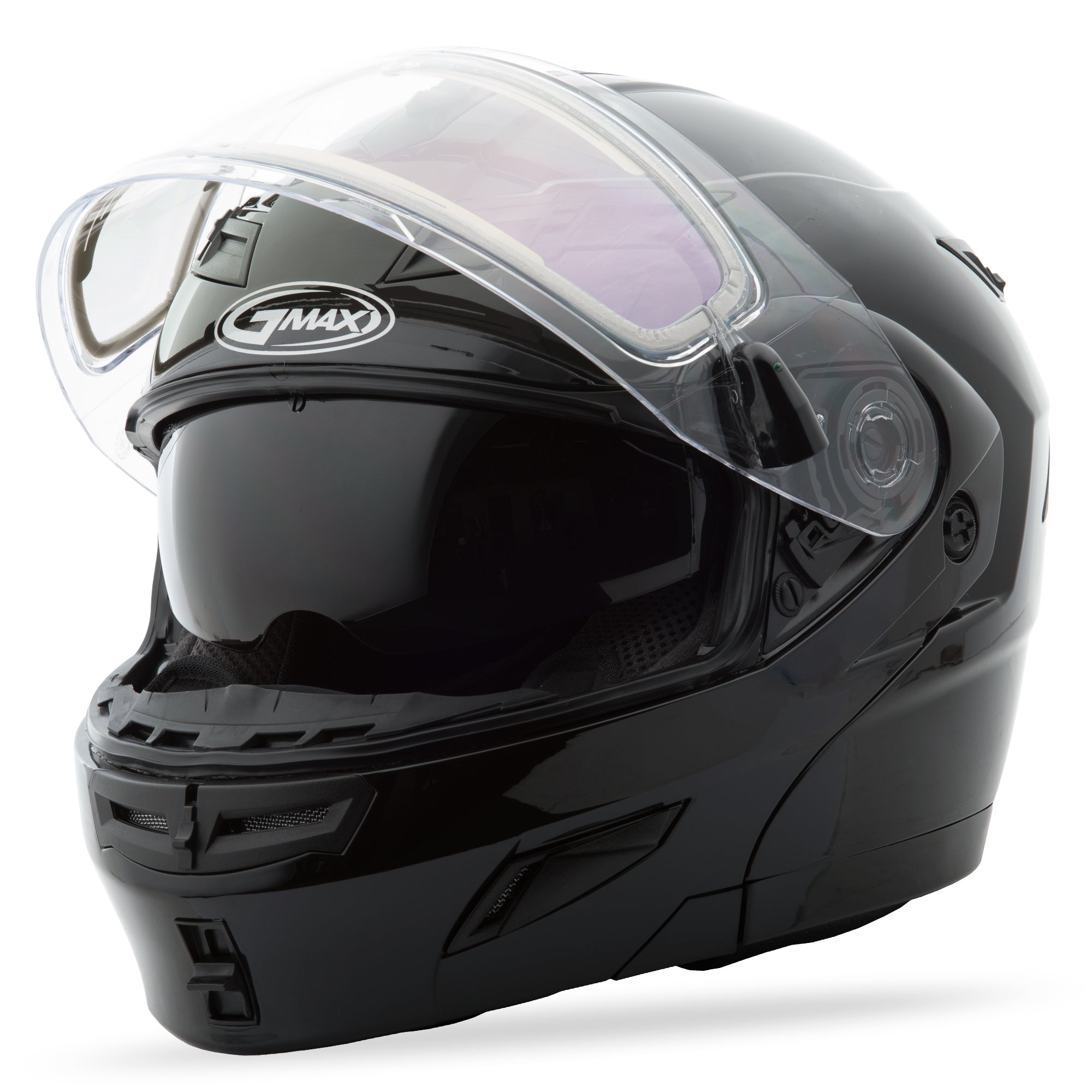 GMAX GM-54S MODULAR HELMET BLACK W/ELECTRIC SHIELD M