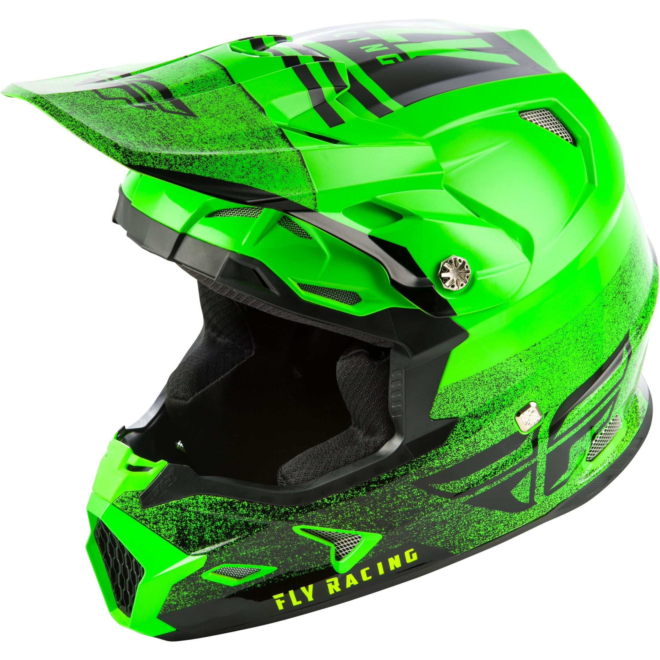 FLY RACING TOXIN EMBARGO HELMET NEON GREEN/BLACK MD