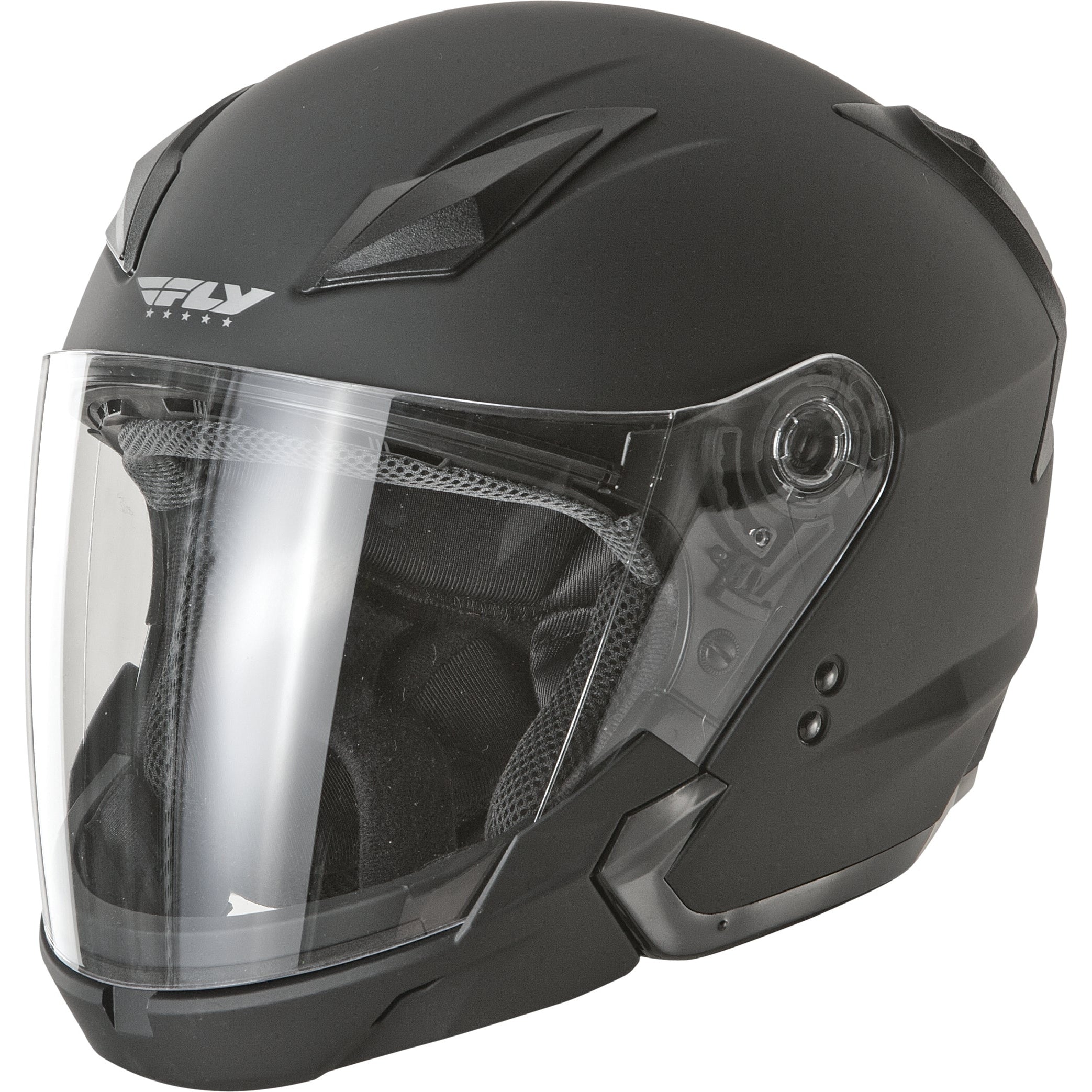 FLY RACING TOURIST SOLID HELMET MATTE BLACK LG