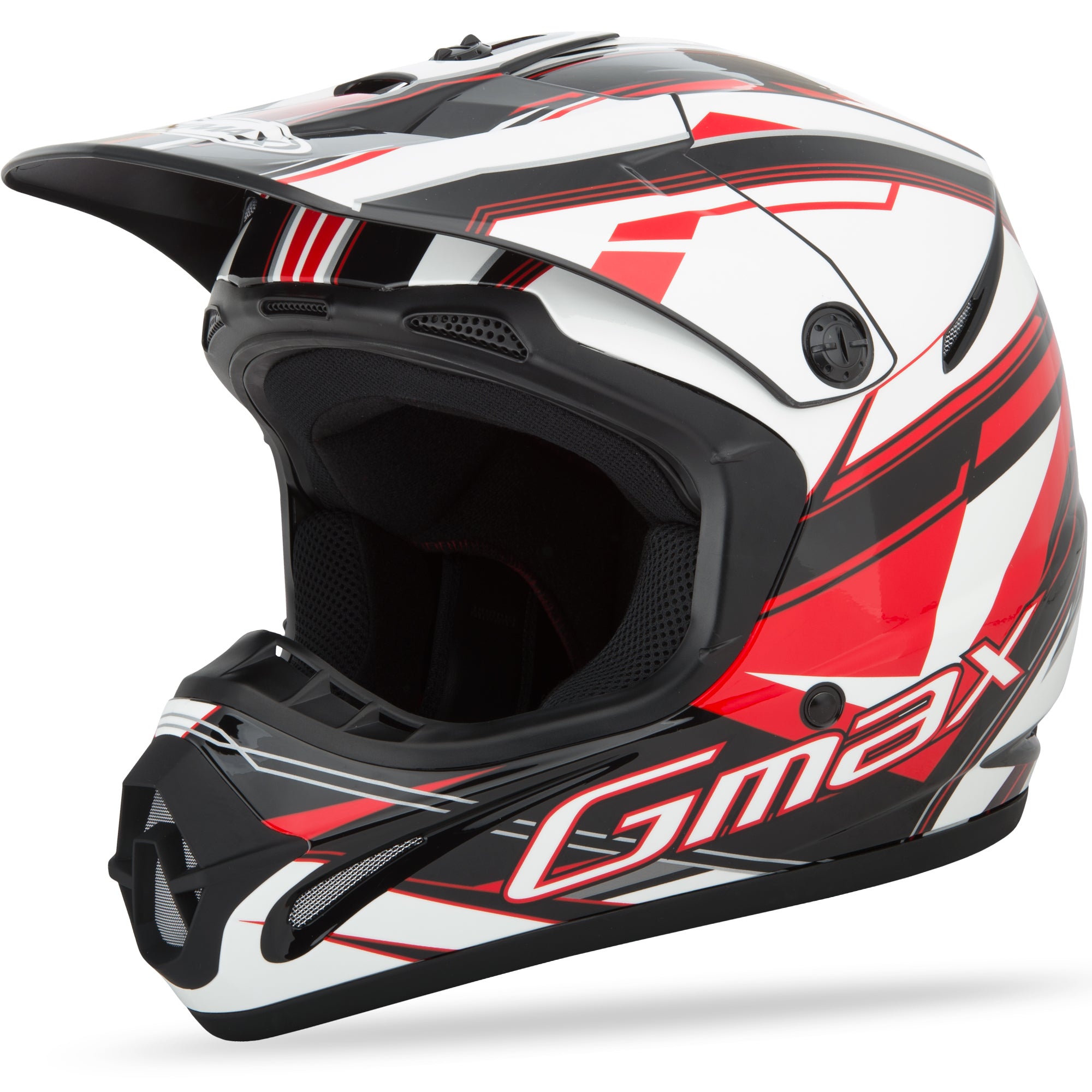 GMAX GM46.2X TRAXXION HELMET BLACK/RED/WHITE M