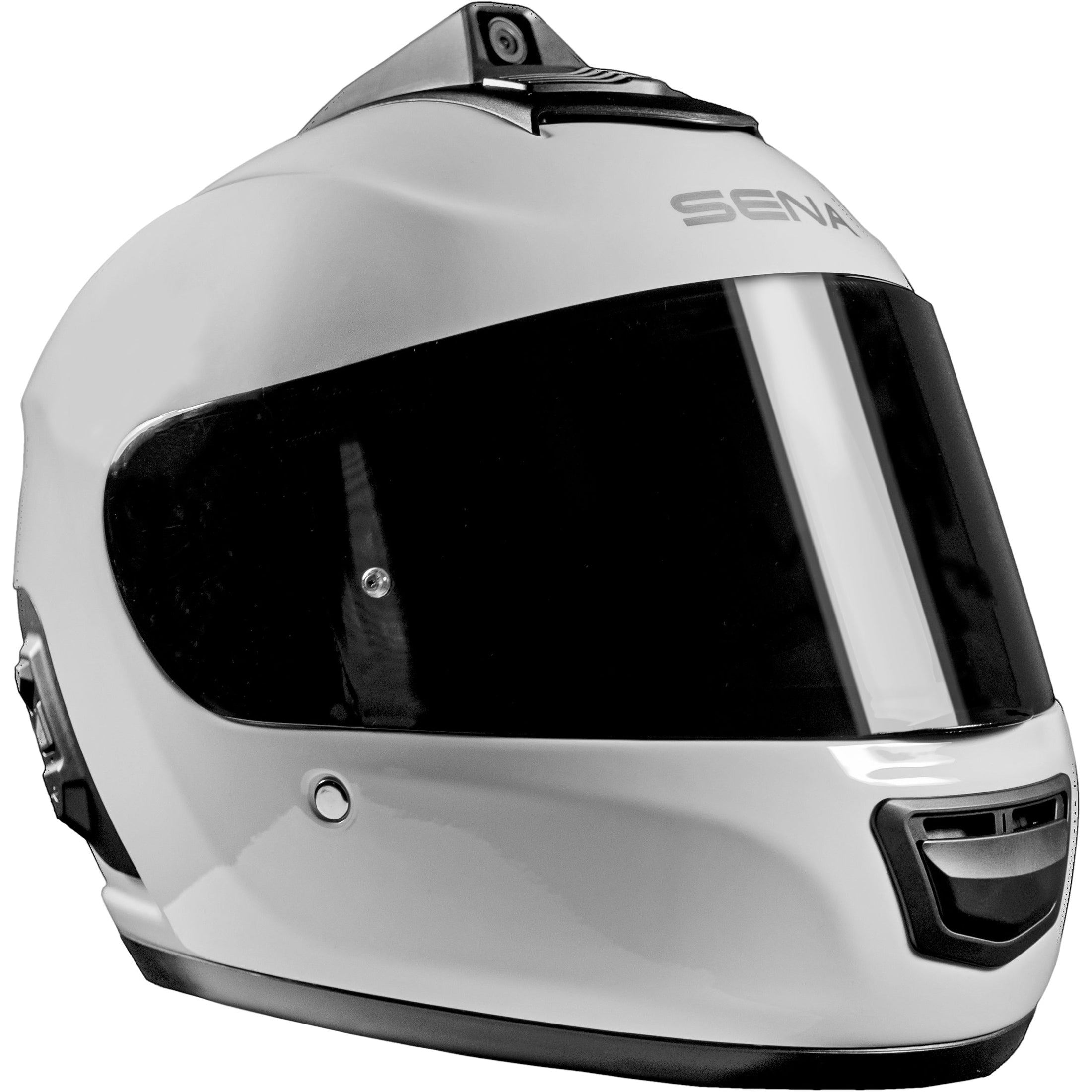 SENA MOMENTUM PRO DUAL BLUETOOTH CAMERA HELMET GLOSSY WHITE SM