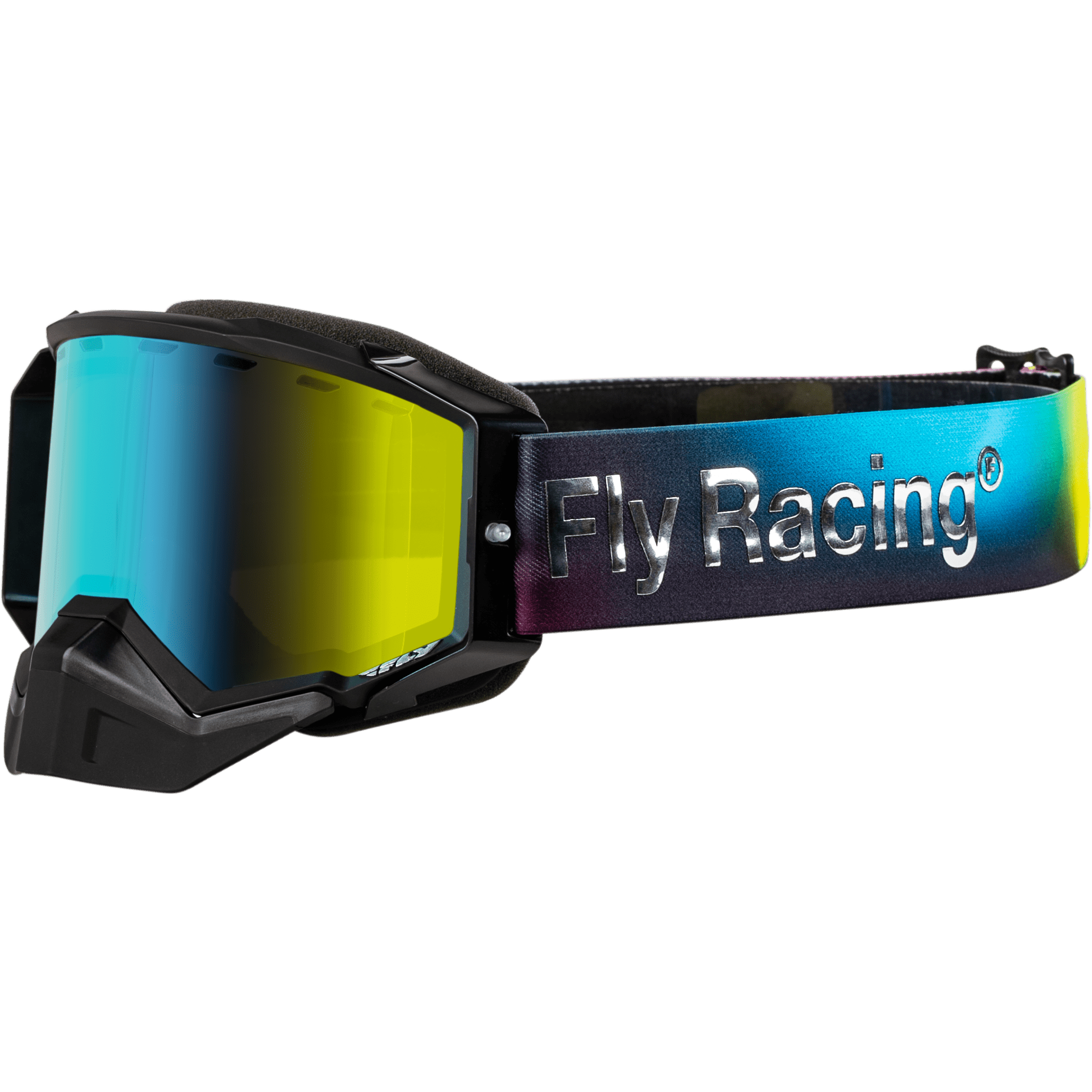 FLY RACING ZONE ELITE SNOW GOGGLE LEGACY W/ AMBER MIRROR/PLRZD SMK LENS