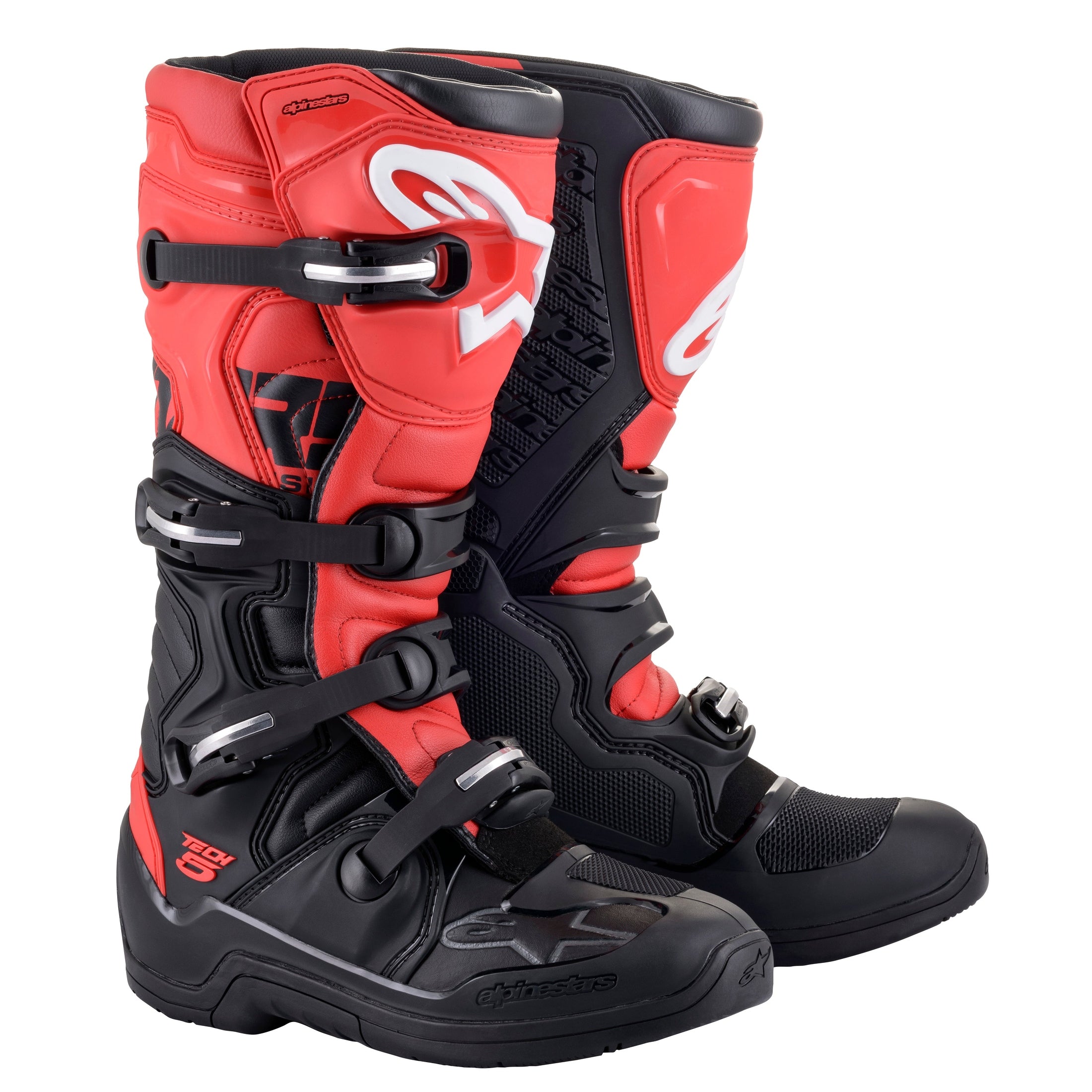 ALPINESTARS TECH 5 BOOTS BLACK/RED SZ 14