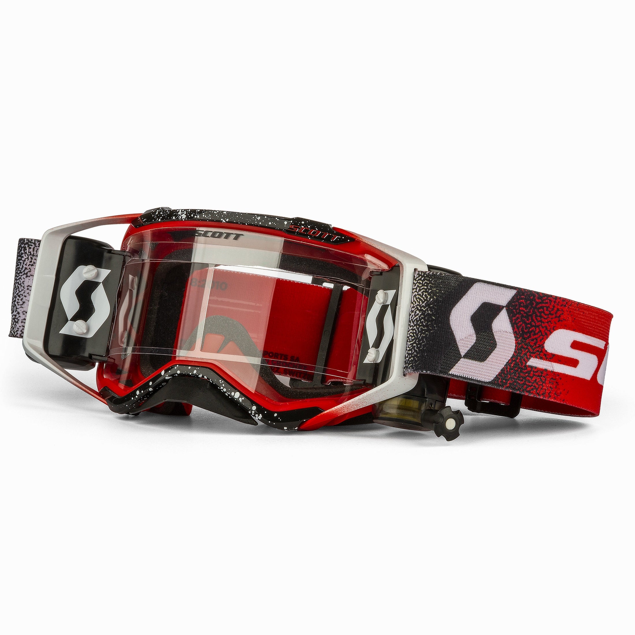 SCOTT PROSPECT GOGGLE WFS WHITE/RED CLEAR WORKS W/2 ROLLS FILM