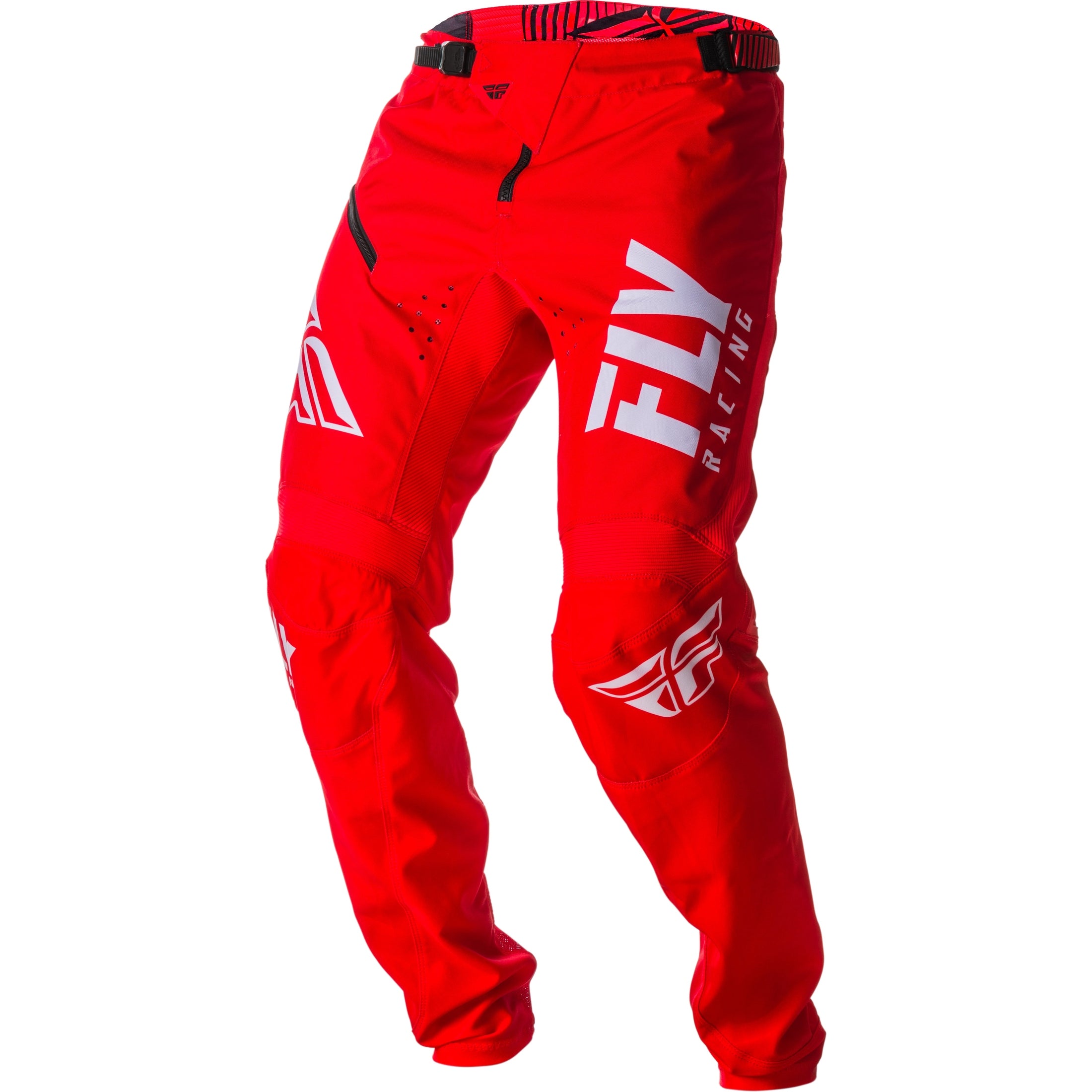 FLY RACING KINETIC SHIELD BICYCLE PANTS RED/WHITE SZ 32