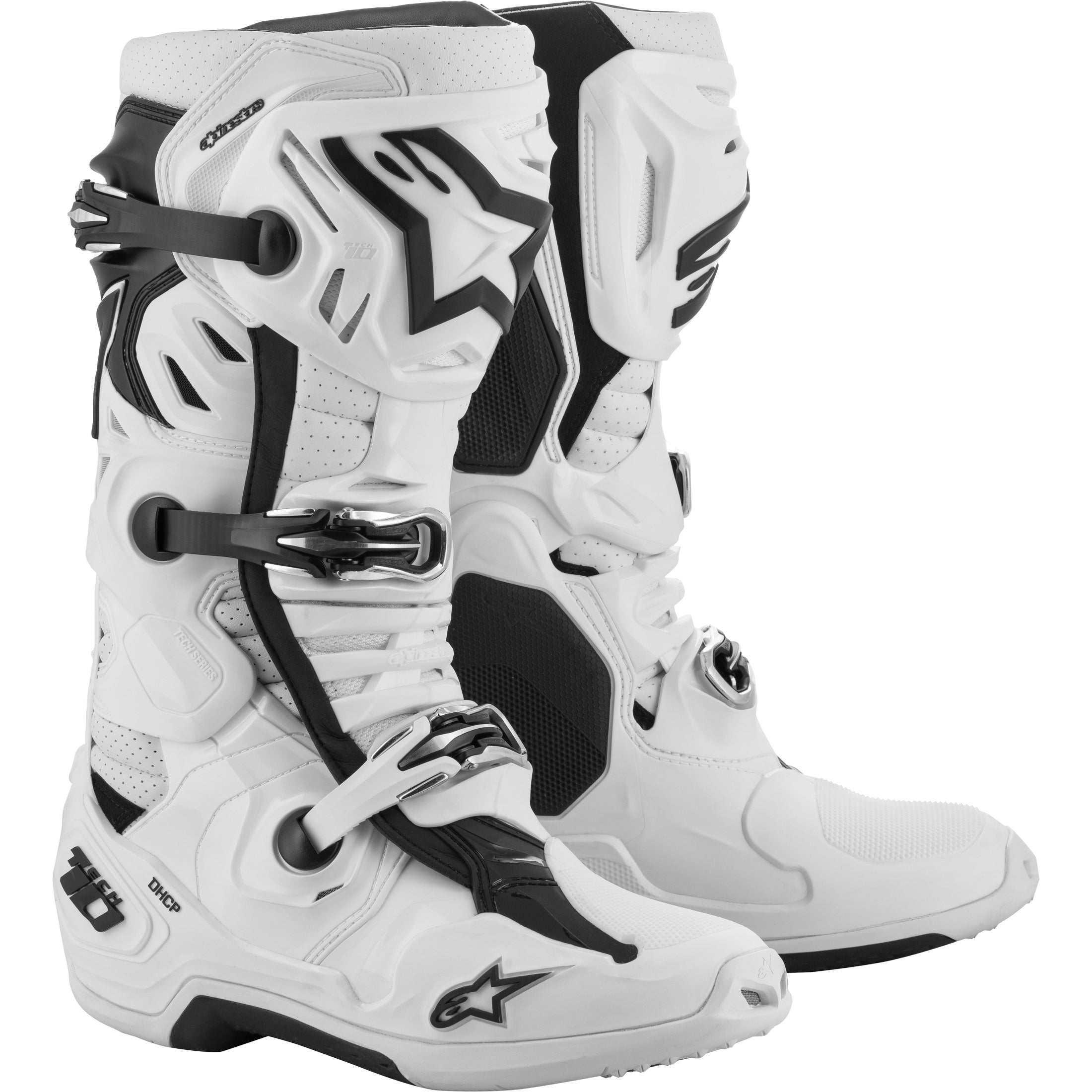 ALPINESTARS TECH 10 SUPERVENTED BOOTS WHITE SZ 07