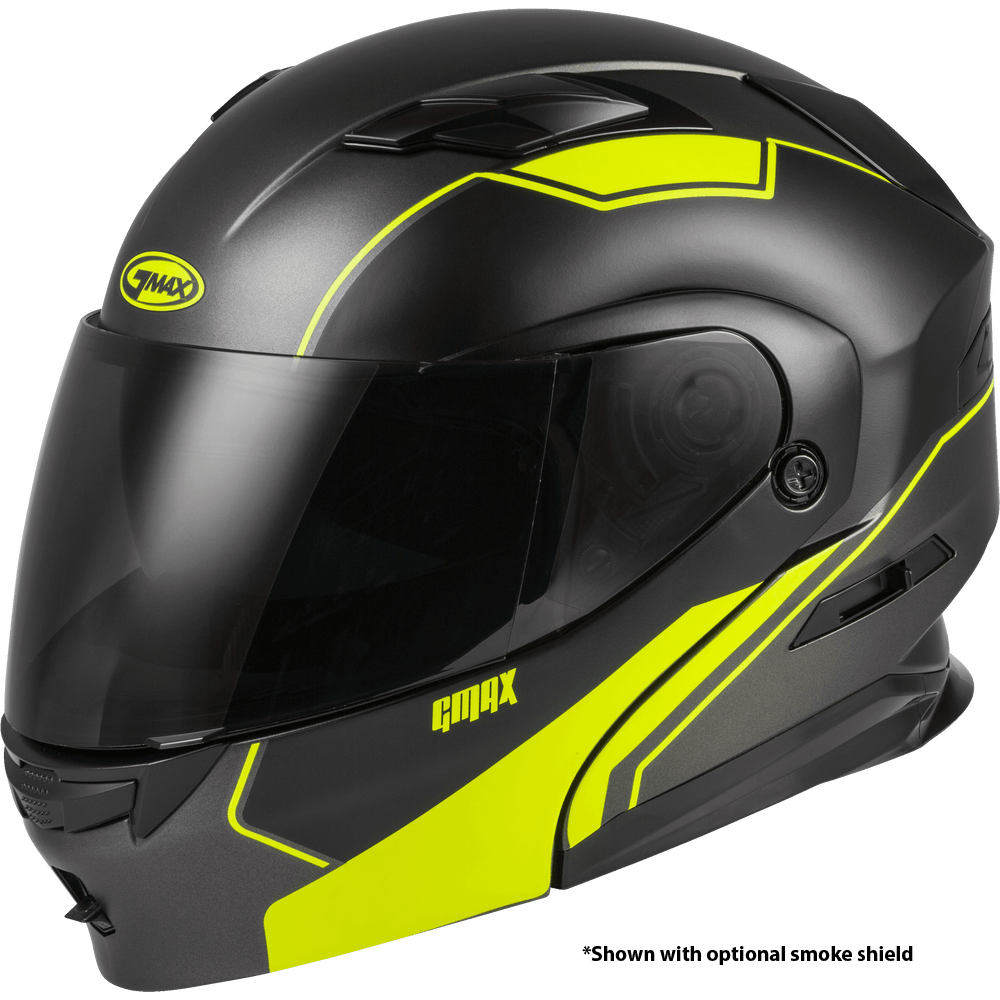 GMAX MD-01 MODULAR EXPLOIT HELMET MATTE BLACK/HI-VIS MD