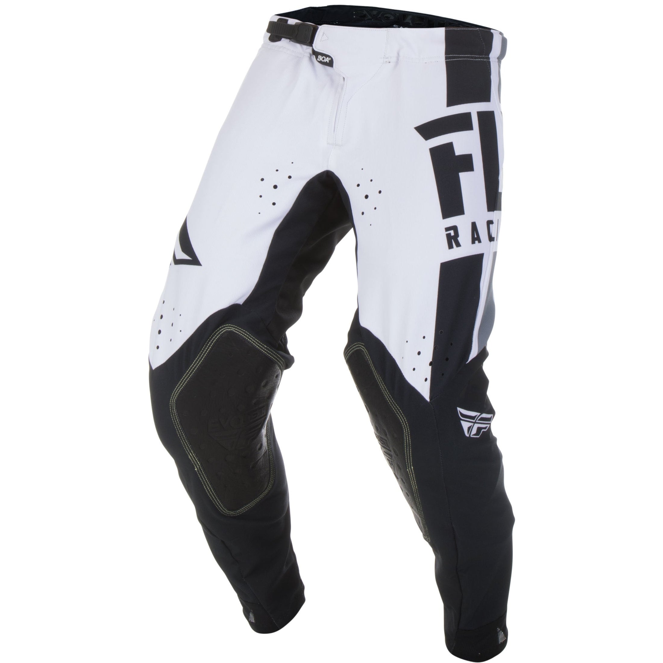 FLY RACING EVOLUTION DST PANTS BLACK/WHITE SZ 36