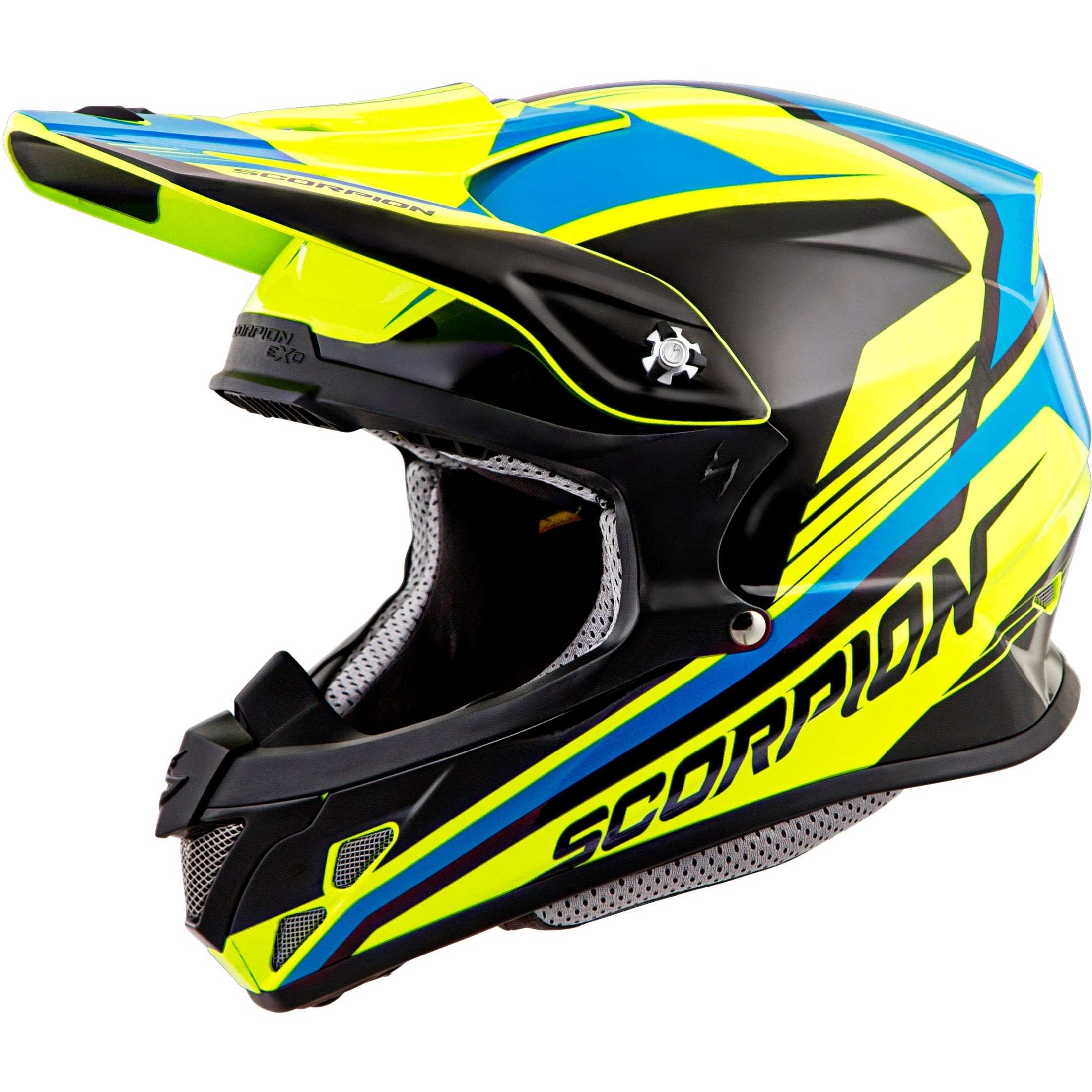 SCORPION EXO VX-R70 OFF-ROAD HELMET ASCEND NEON/BLUE XL