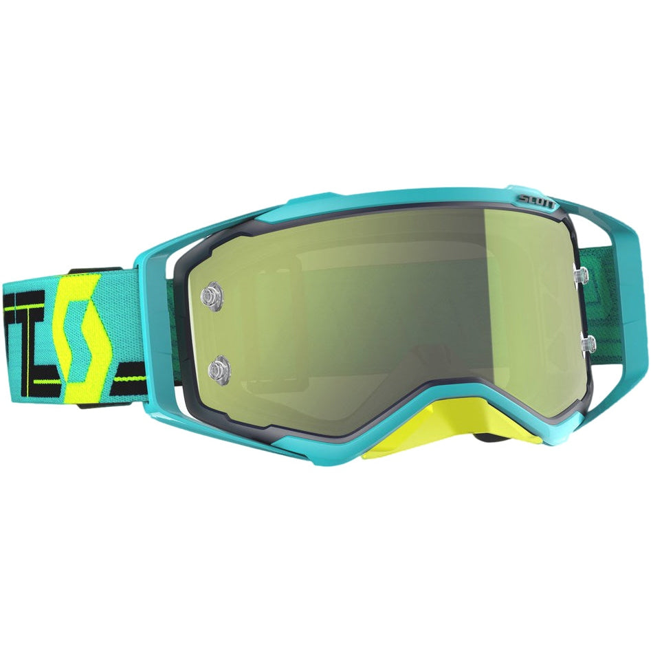 SCOTT PROSPECT GOGGLE BLUE/TEAL W/YELLOW CHROME