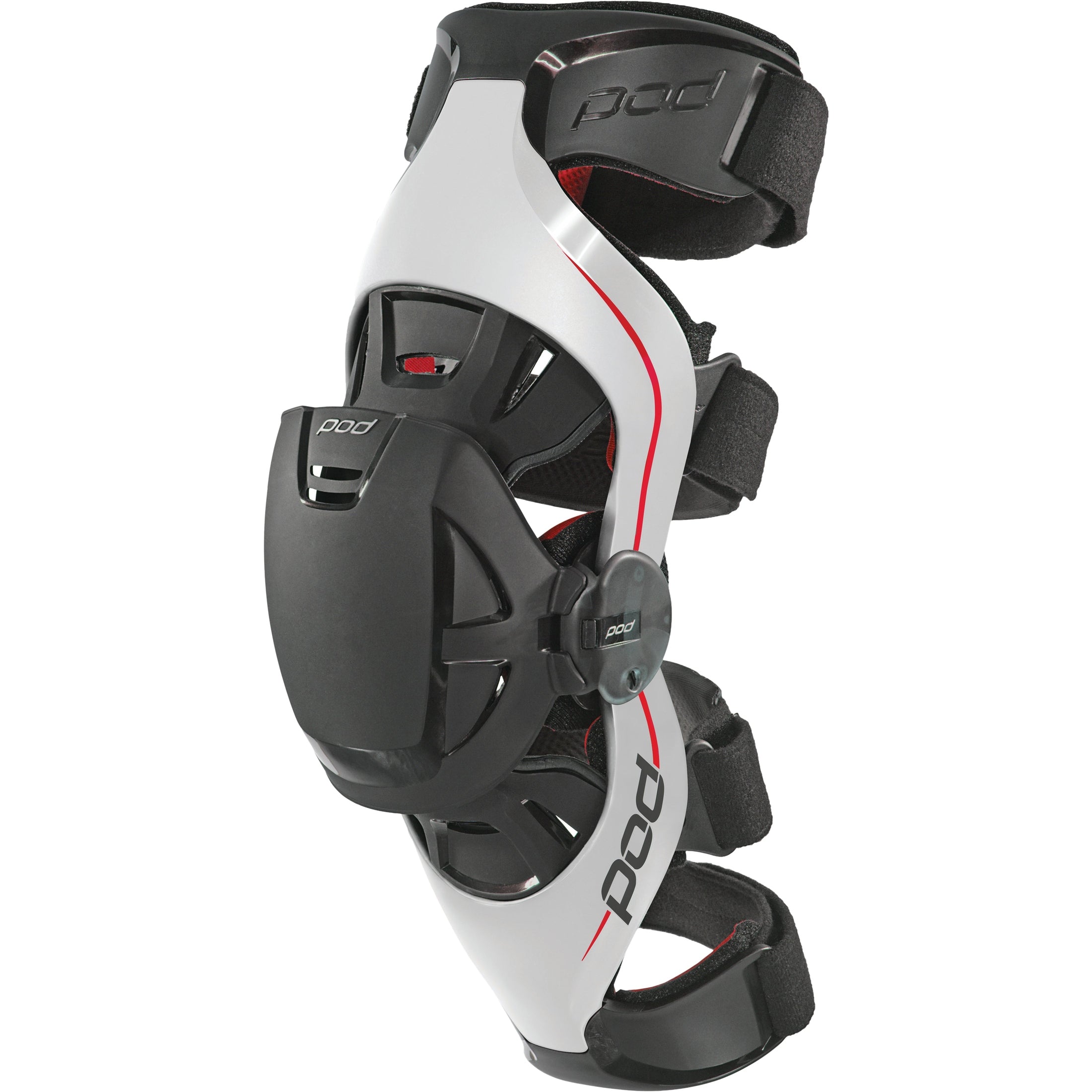 POD K4 PREMIUM KNEE BRACE (LT) GREY/RED XS-S