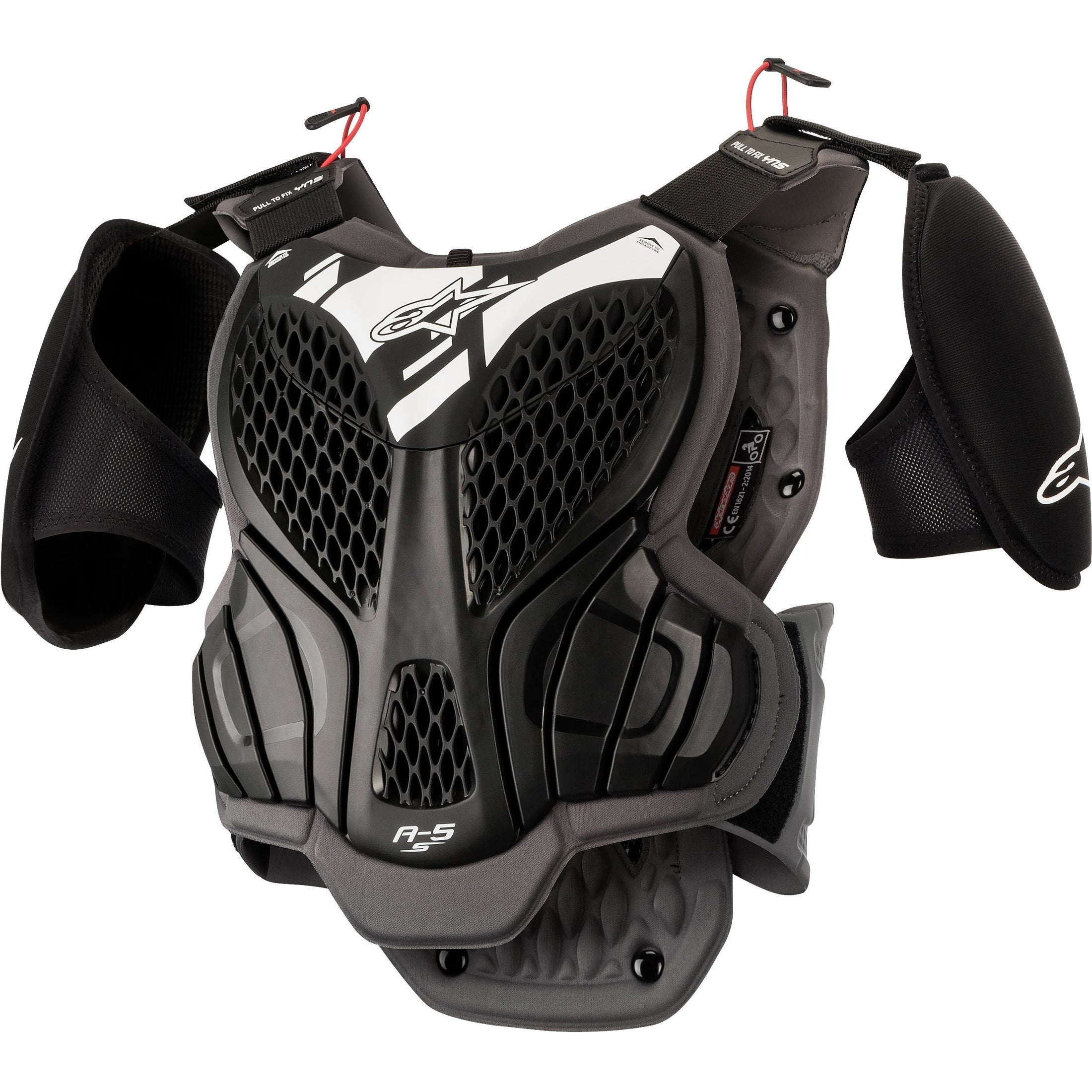 ALPINESTARS YOUTH A-5 S BODY ARMOR BLACK/COOL GREY YL/YX