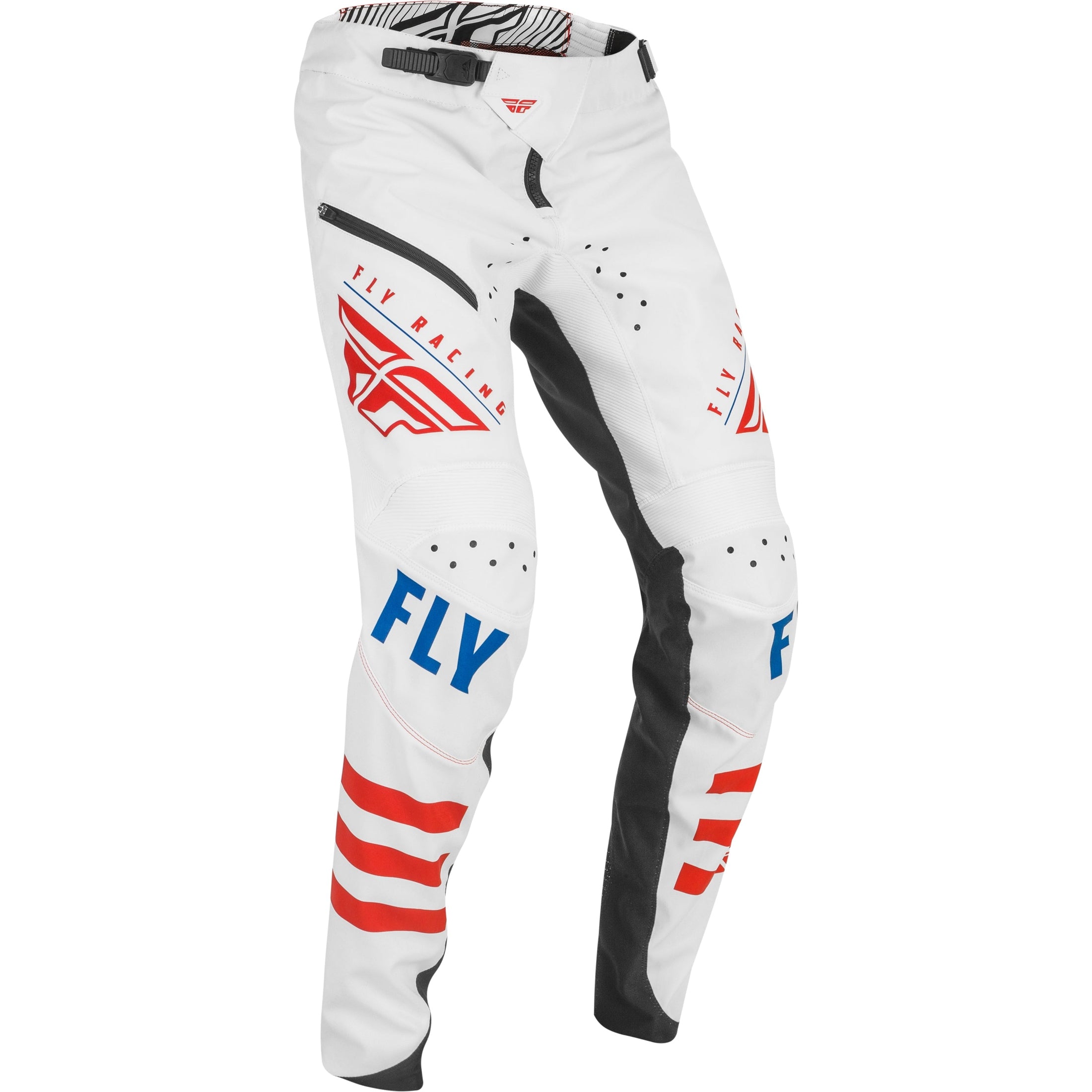 FLY RACING YOUTH KINETIC BICYCLE L.E. PAN WHITE/RED/BLUE SZ 22