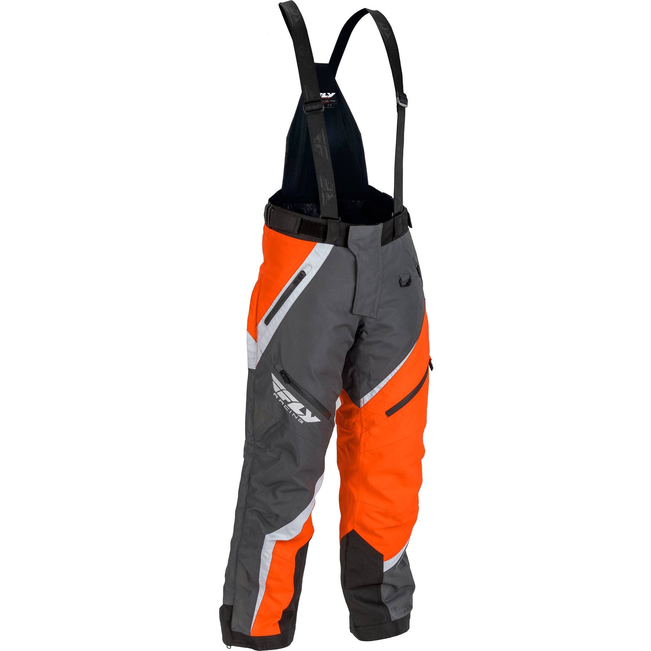 FLY RACING SNX PRO BIB ORANGE/GREY LG