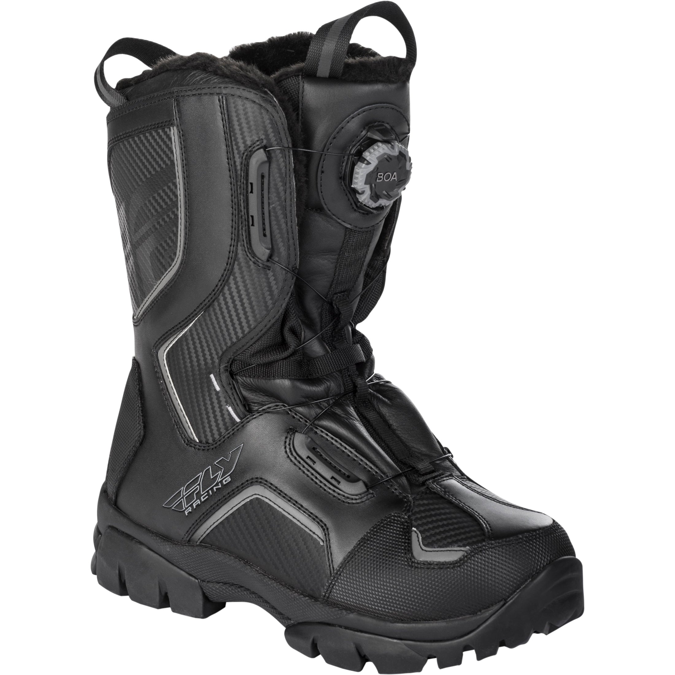 FLY RACING MARKER BOA BOOTS BLACK SZ 08