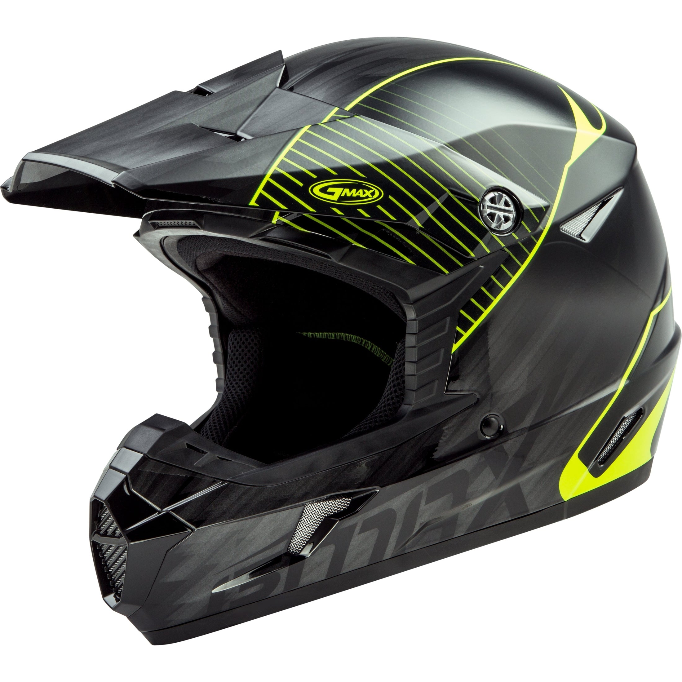 GMAX MX-46 OFF-ROAD COLFAX HELMET BLACK/HI-VIS YELLOW XS