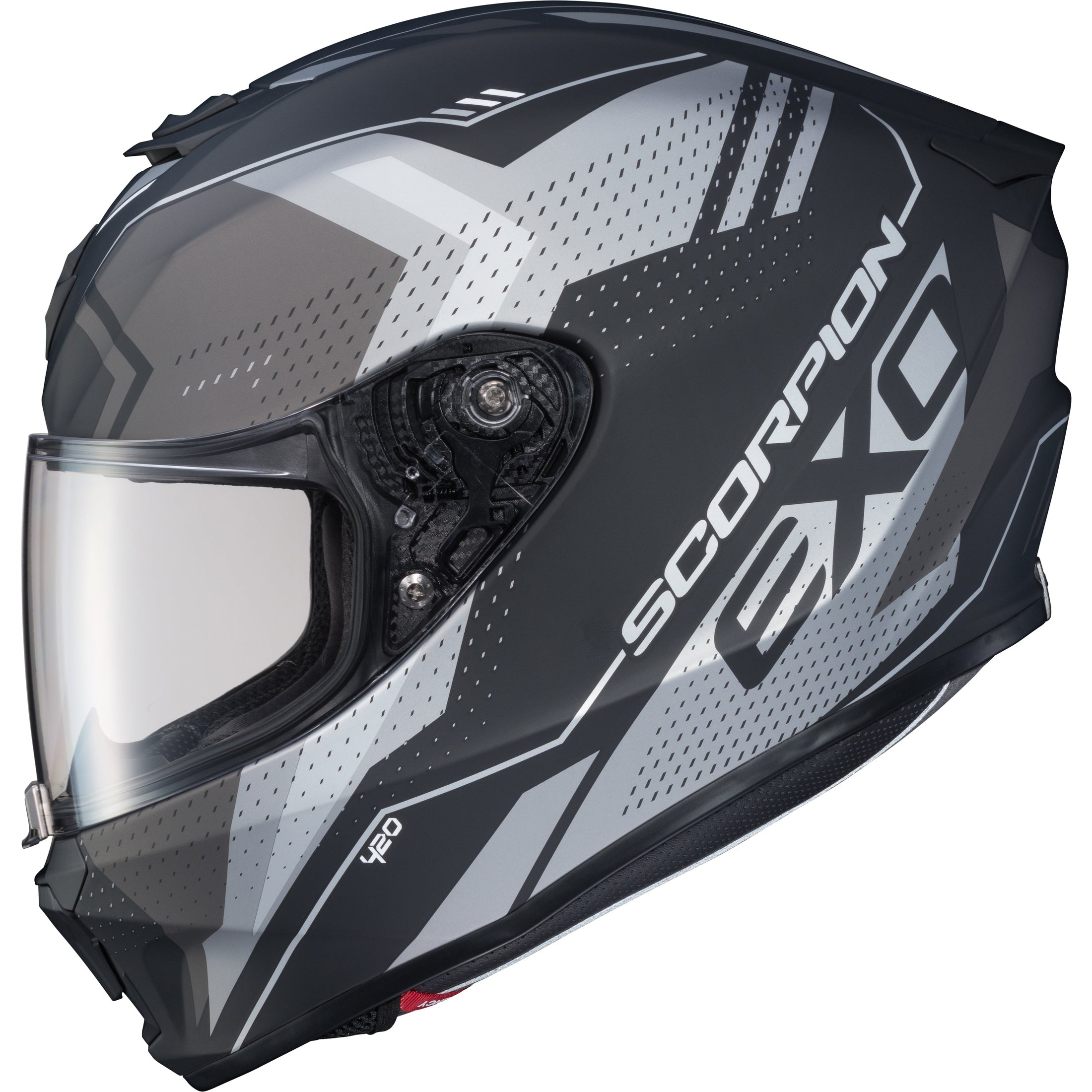 SCORPION EXO EXO-R420 FULL-FACE HELMET SEISMIC MATTE DARK GREY XL