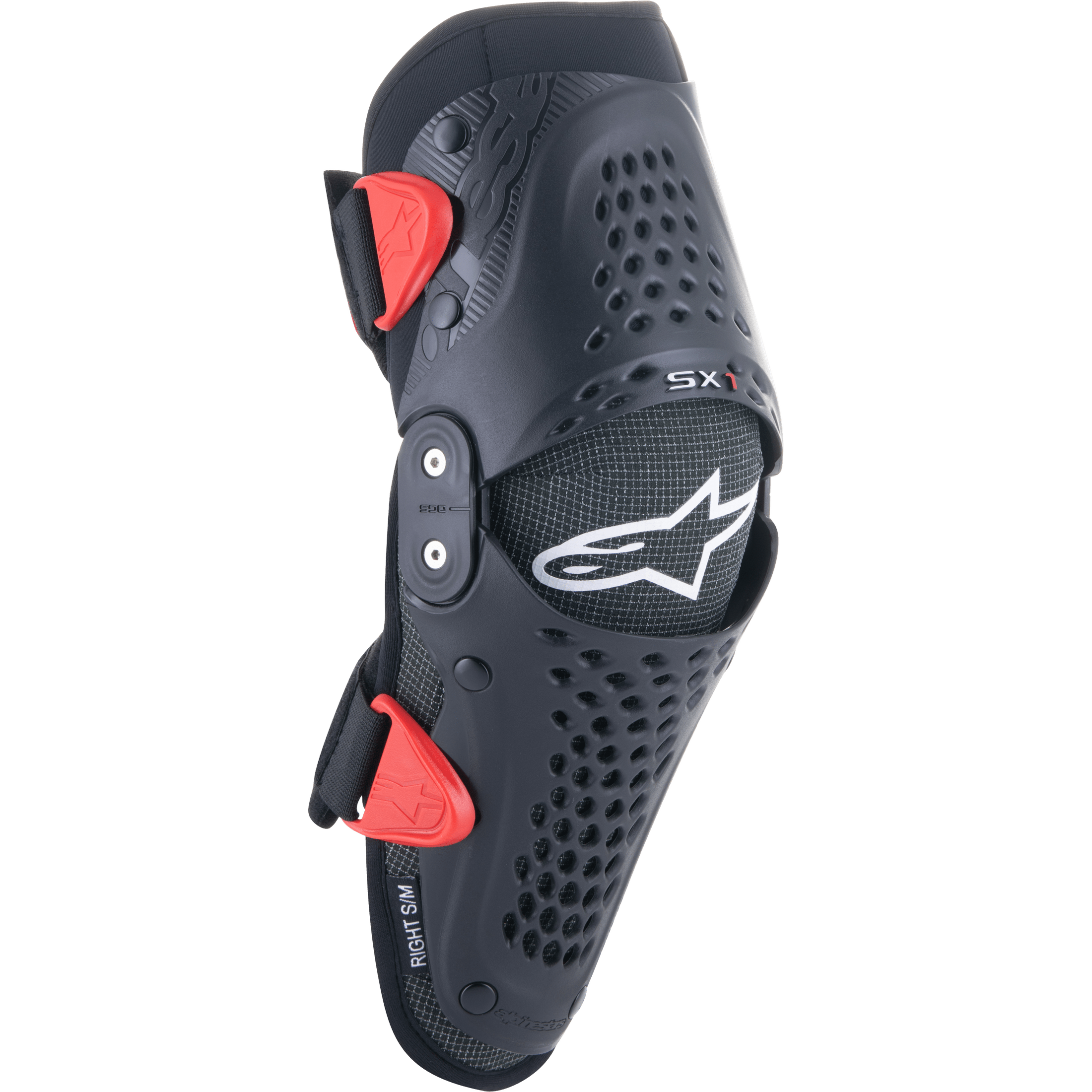 ALPINESTARS SX-1 YOUTH KNEE PROTECTOR BLACK/RED LG/XL
