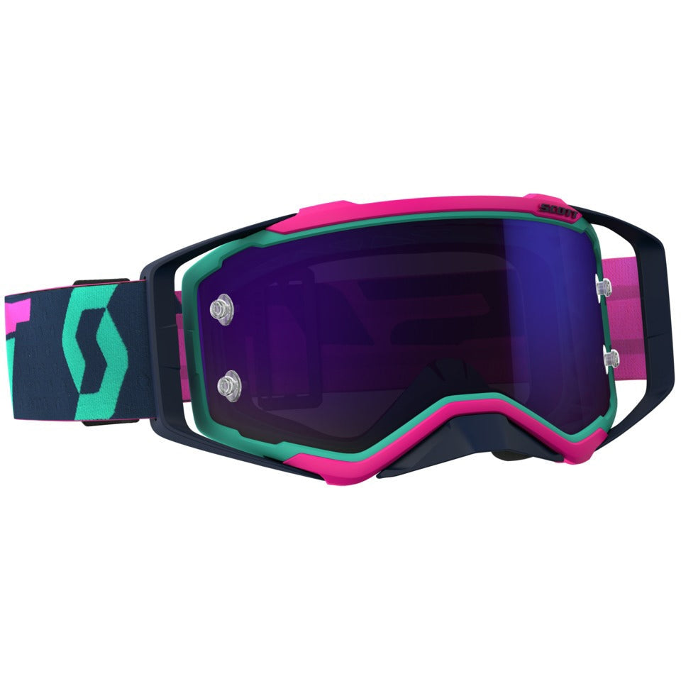 SCOTT PROSPECT GOGGLE TEAL/PINK W/PURPLE CHROME LENS