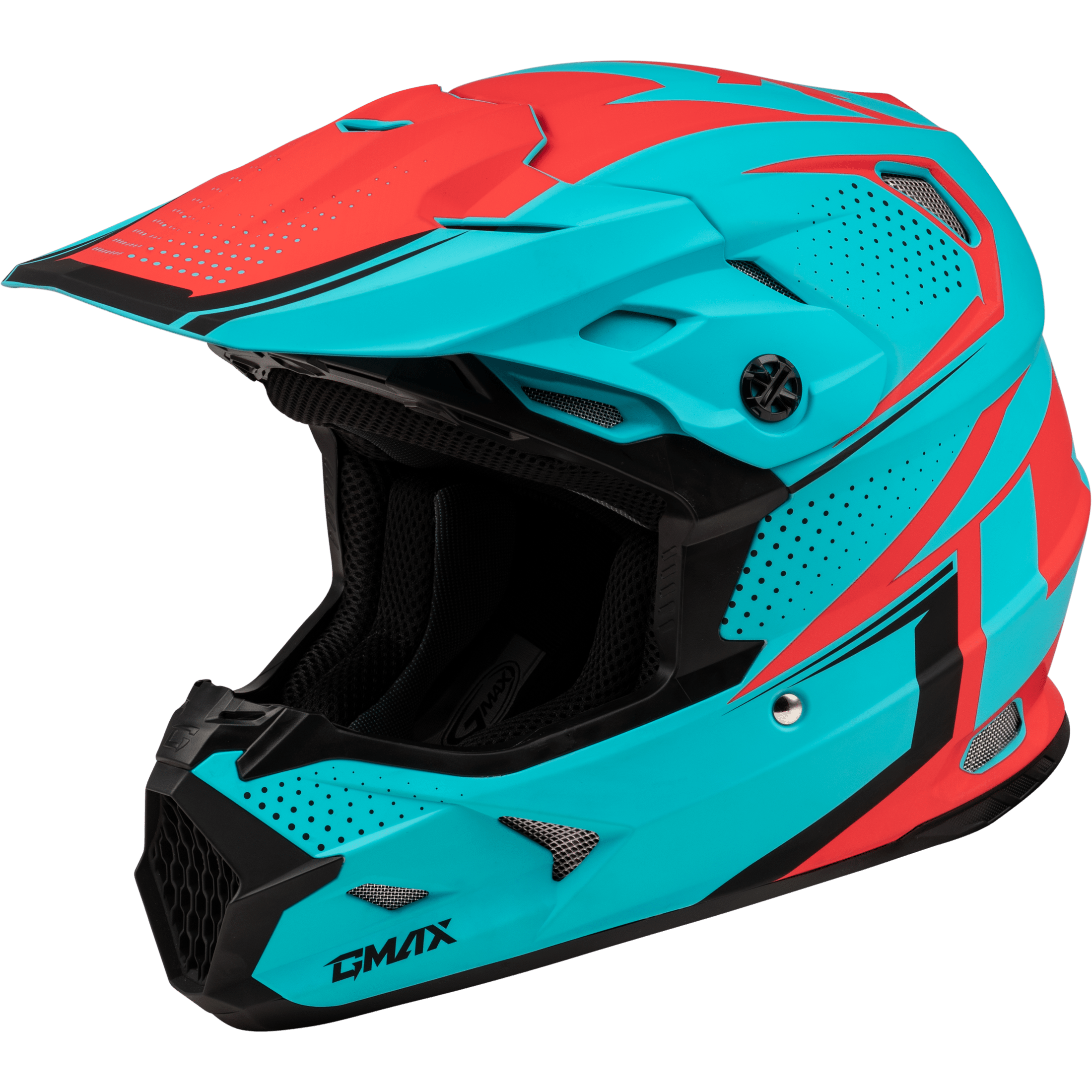 GMAX MX-96 502 HELMET MATTE BLUE/RED  LG