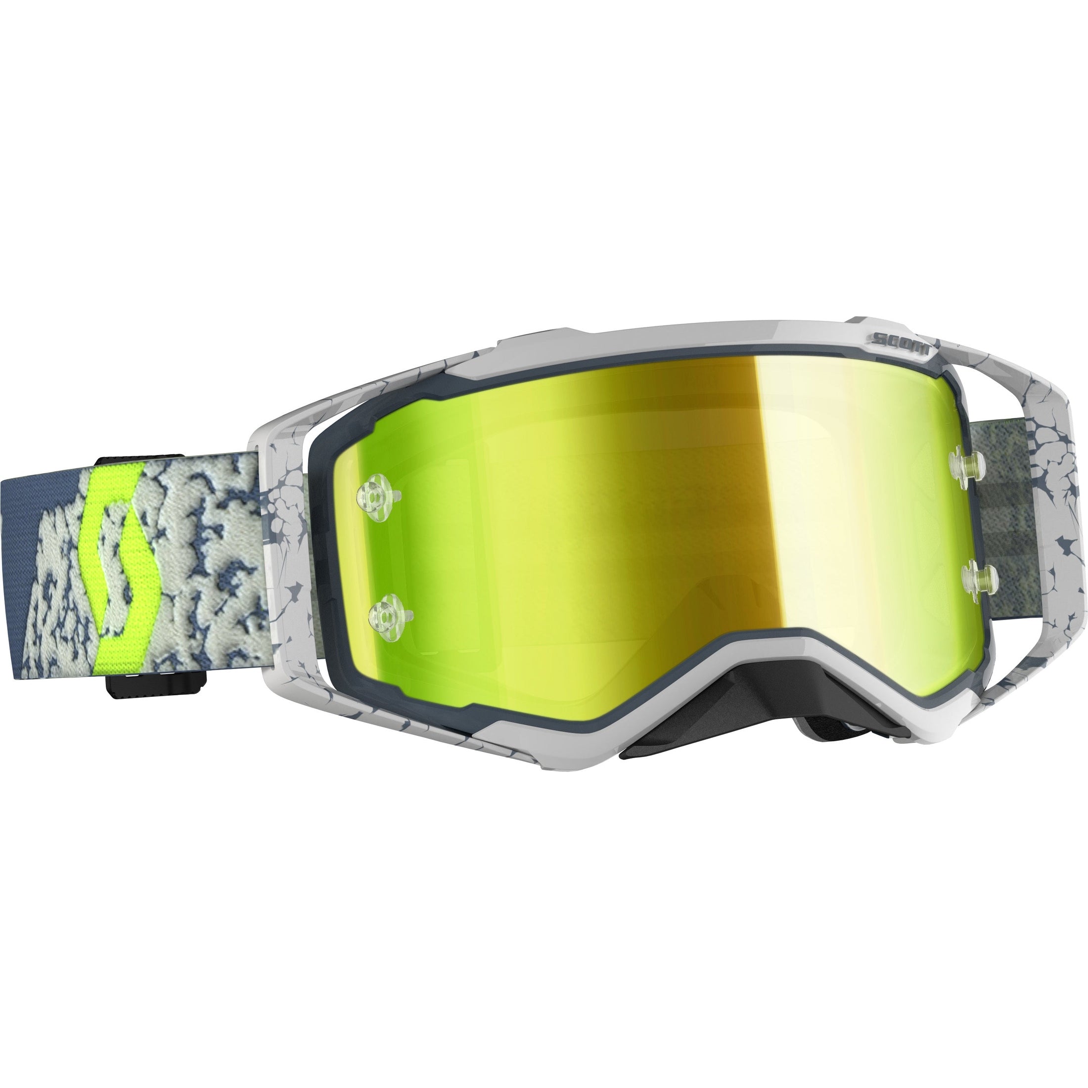 SCOTT PROSPECT GOGGLE GREY/DARK GREY YELLOW CHROME WORKS