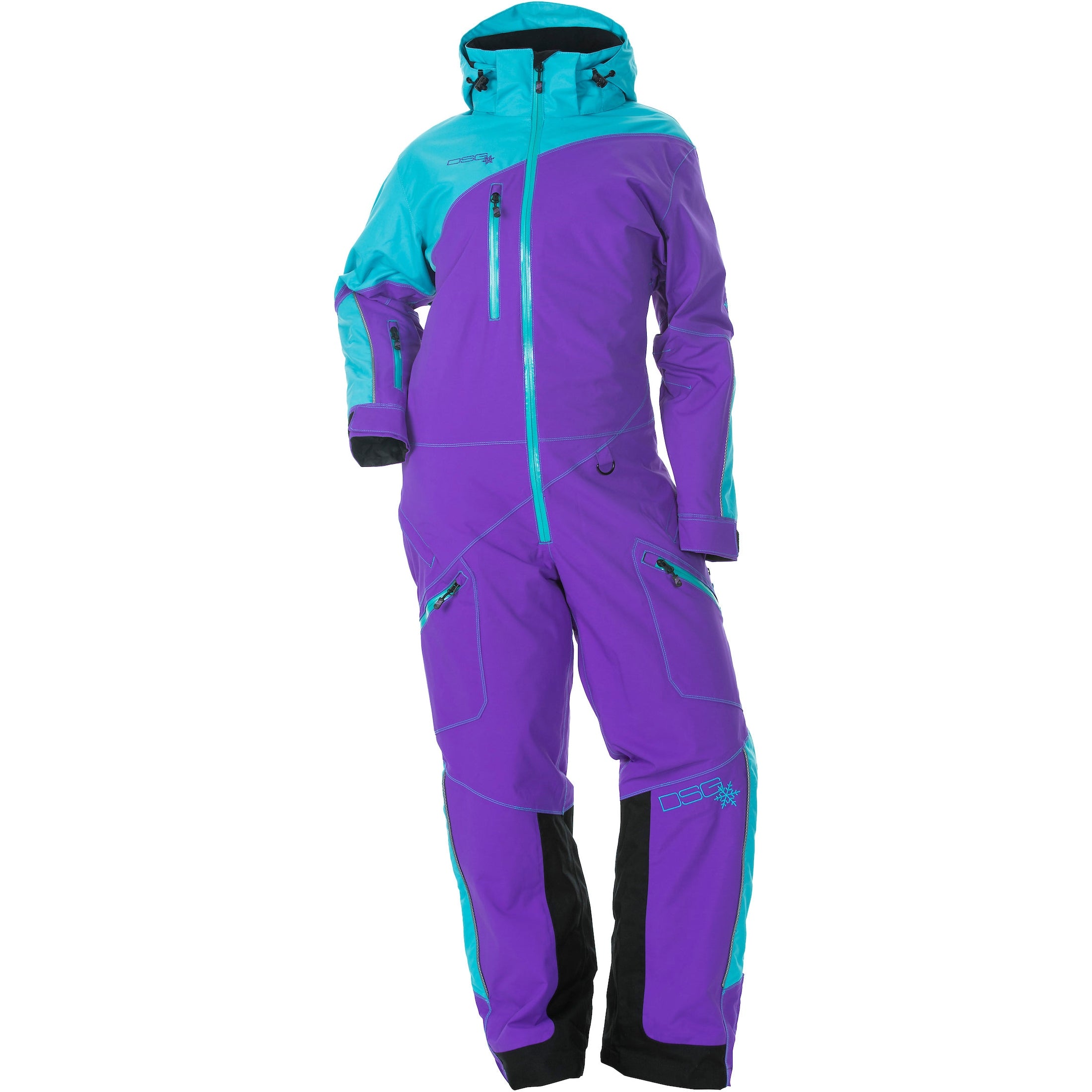 DSG MONOSUIT W/DROP SEAT PURPLE/TEAL SM