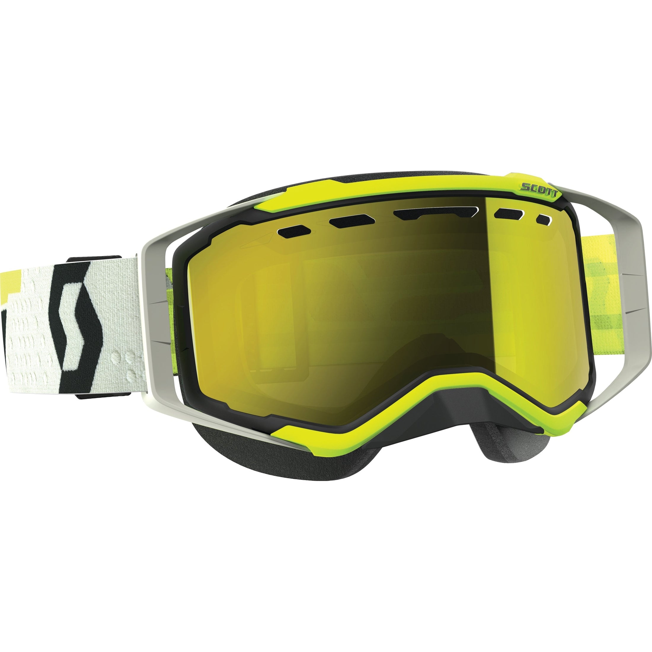 SCOTT GOGGLE PROSPECT SNOW BLACK/YELLOW W/YELLOW CHROME