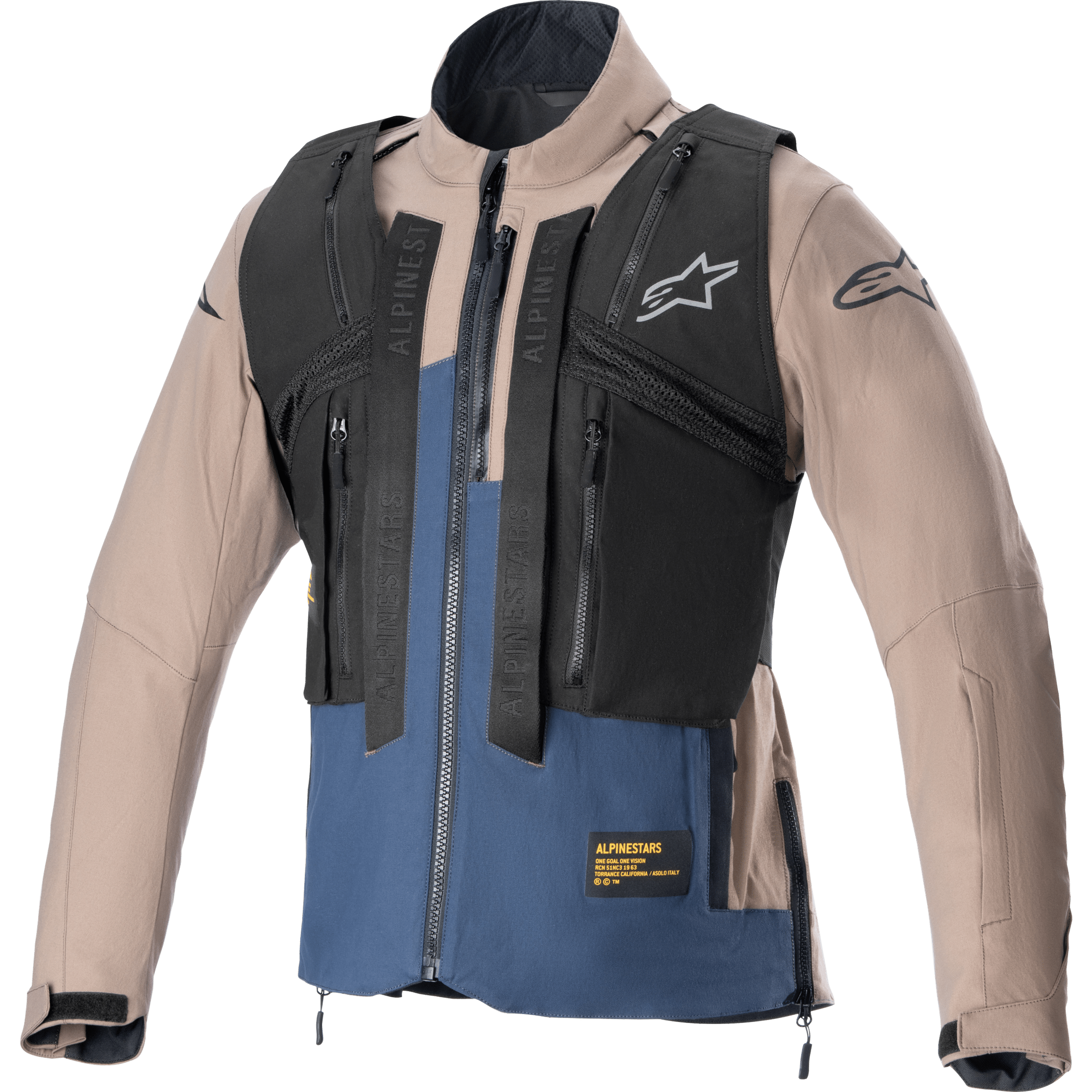 ALPINESTARS TECHDURA JACKET FALCON BROWN/NIGHT NAVY 3X