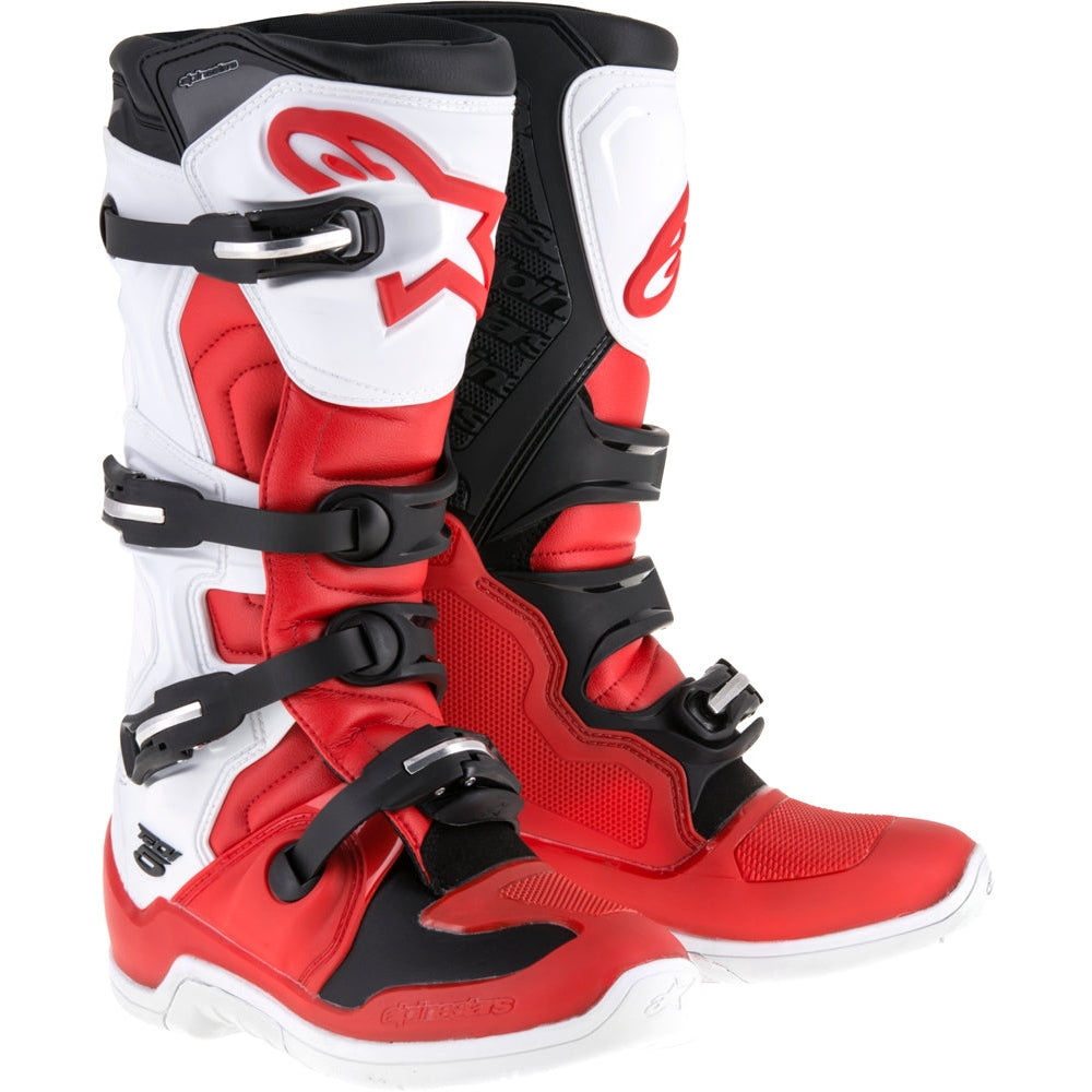 ALPINESTARS TECH 5 BOOTS RED/WHITE/BLACK SZ 15